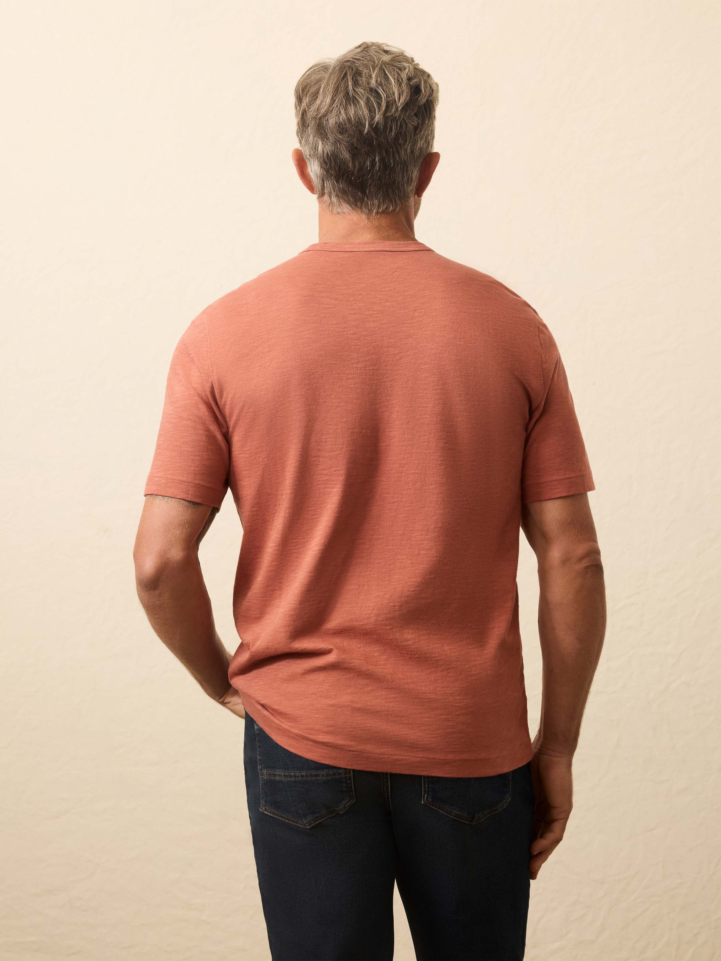 Sunwashed Regenerative Tee - Dusty Sienna
