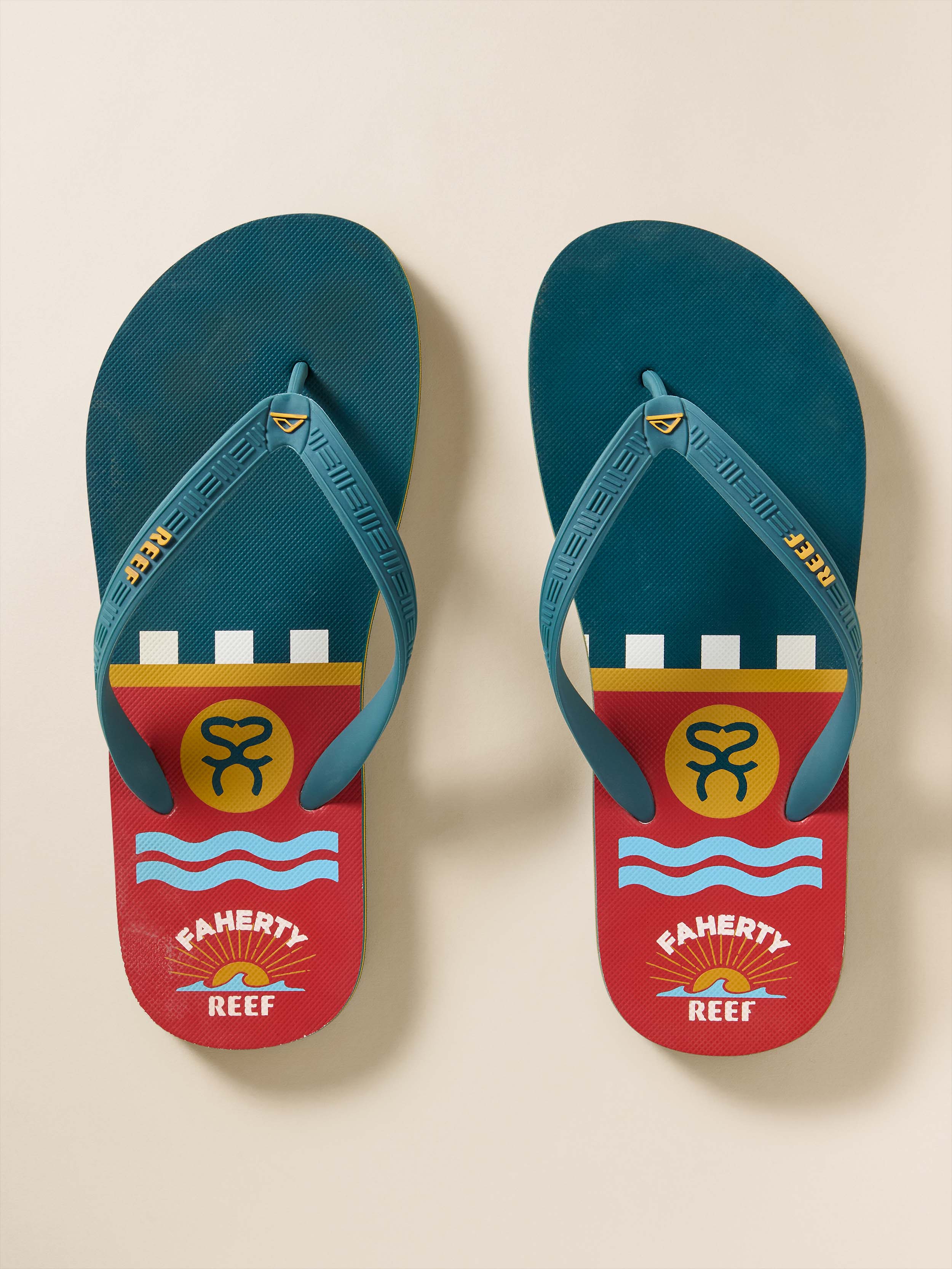 Faherty X Reef Surf Ghana Flip Flop - Agona Green