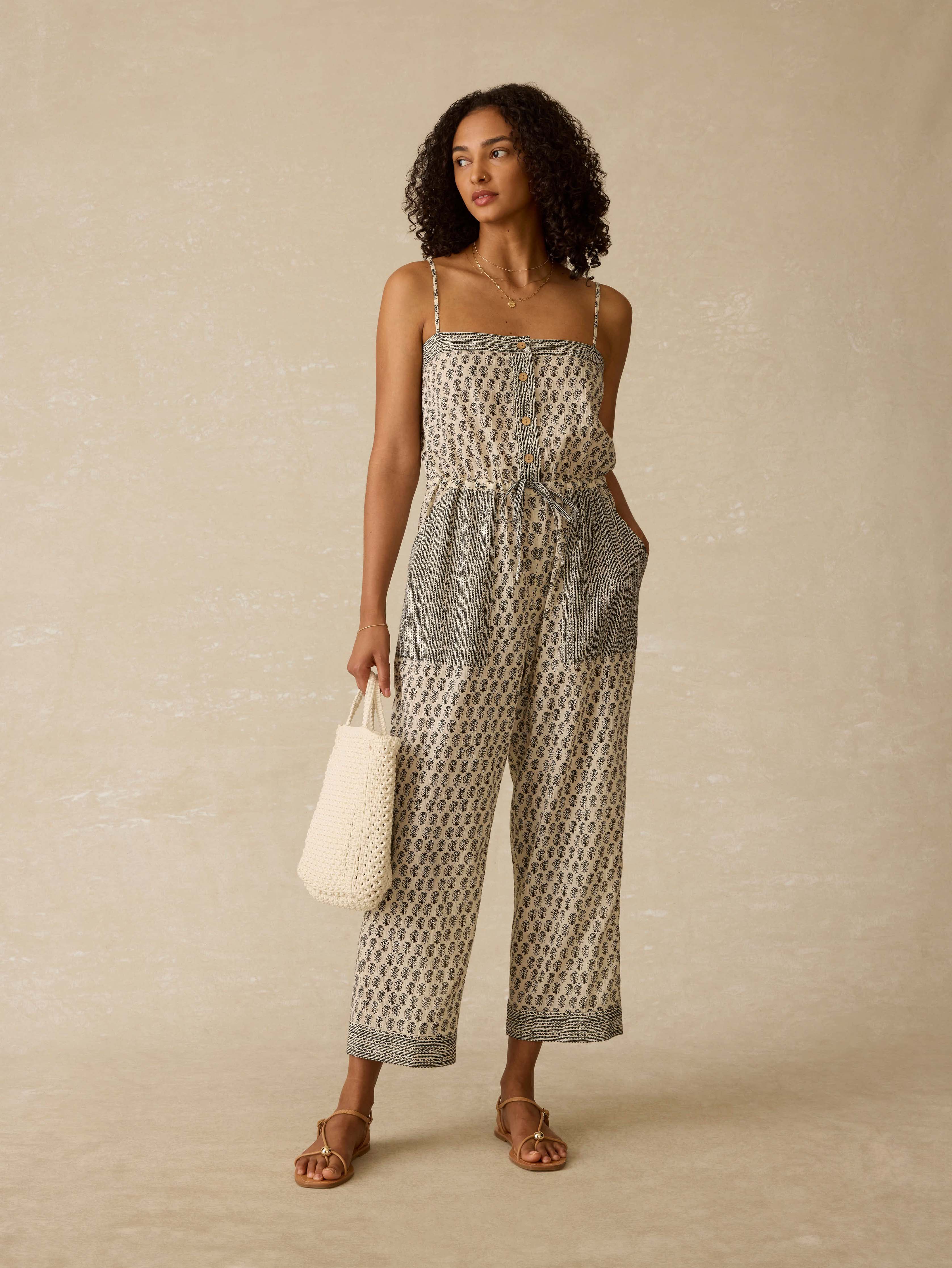 Catalina Jumpsuit - Summer Pearl Blossom