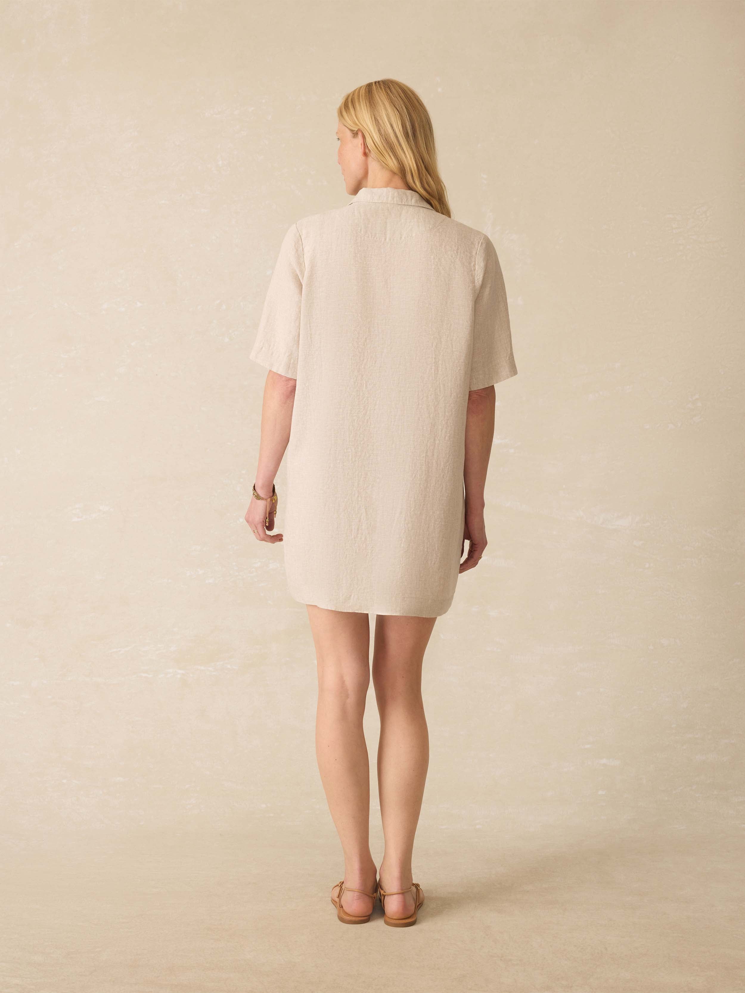 Paradise Point Linen Dress - Flax