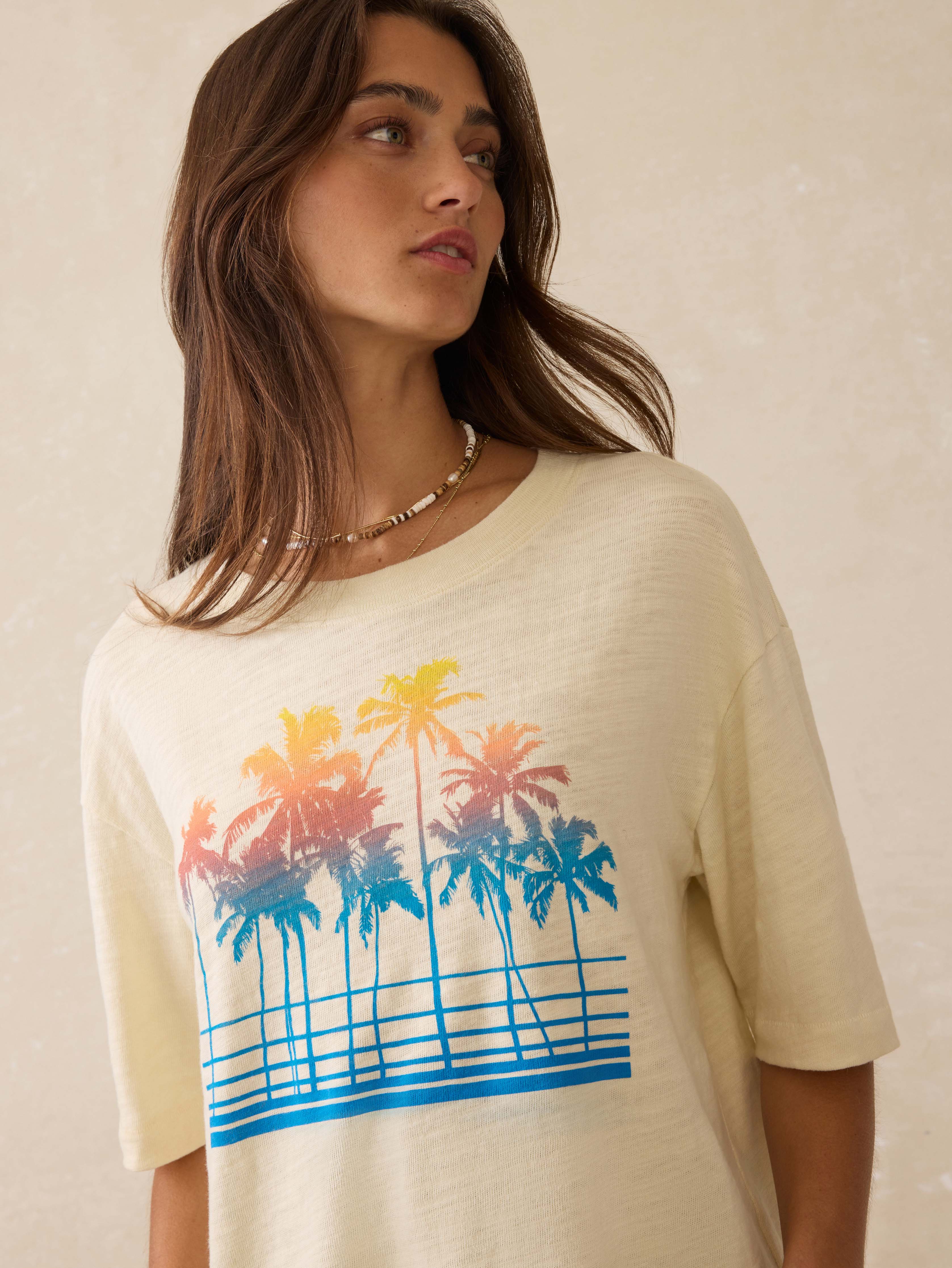 Sunwashed Slub Vintage Tee - Seedpearl