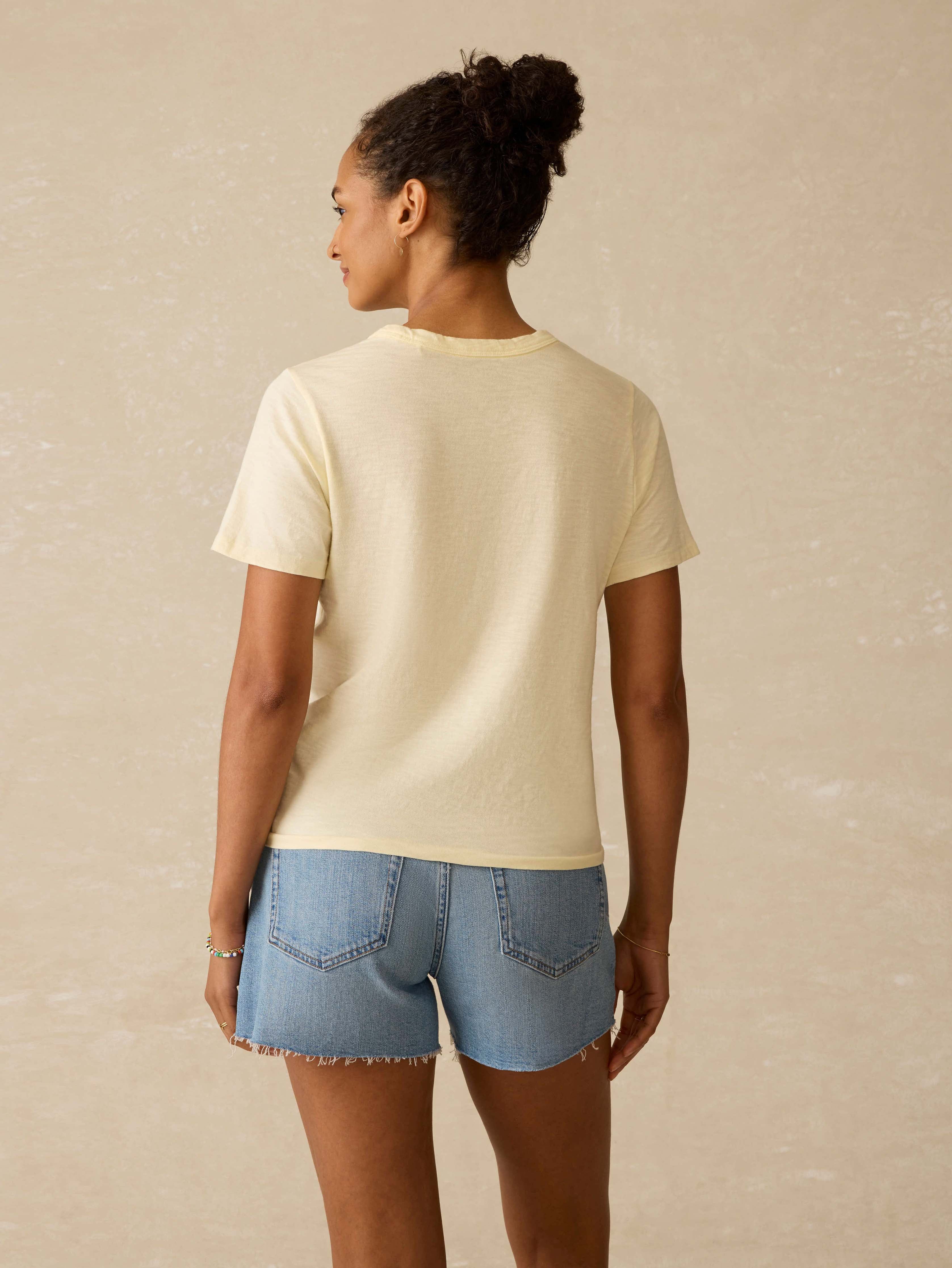 Sunwashed Essential Tee - Lemon Sorbet