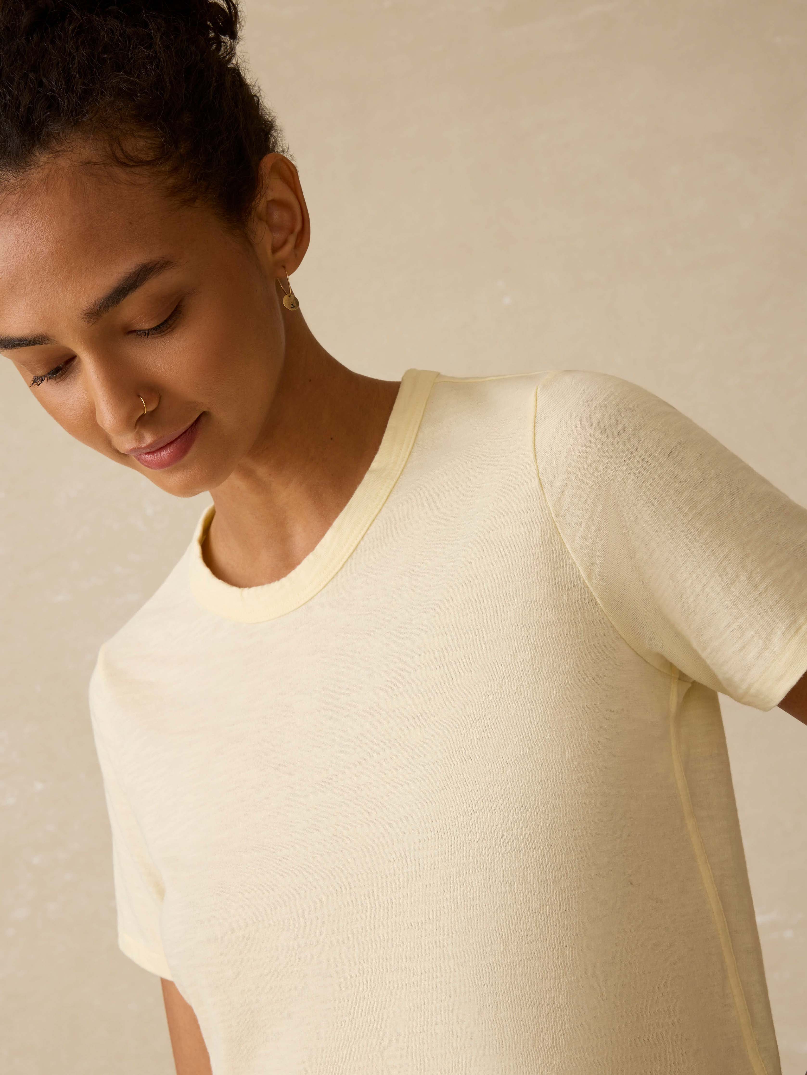 Sunwashed Essential Tee - Lemon Sorbet