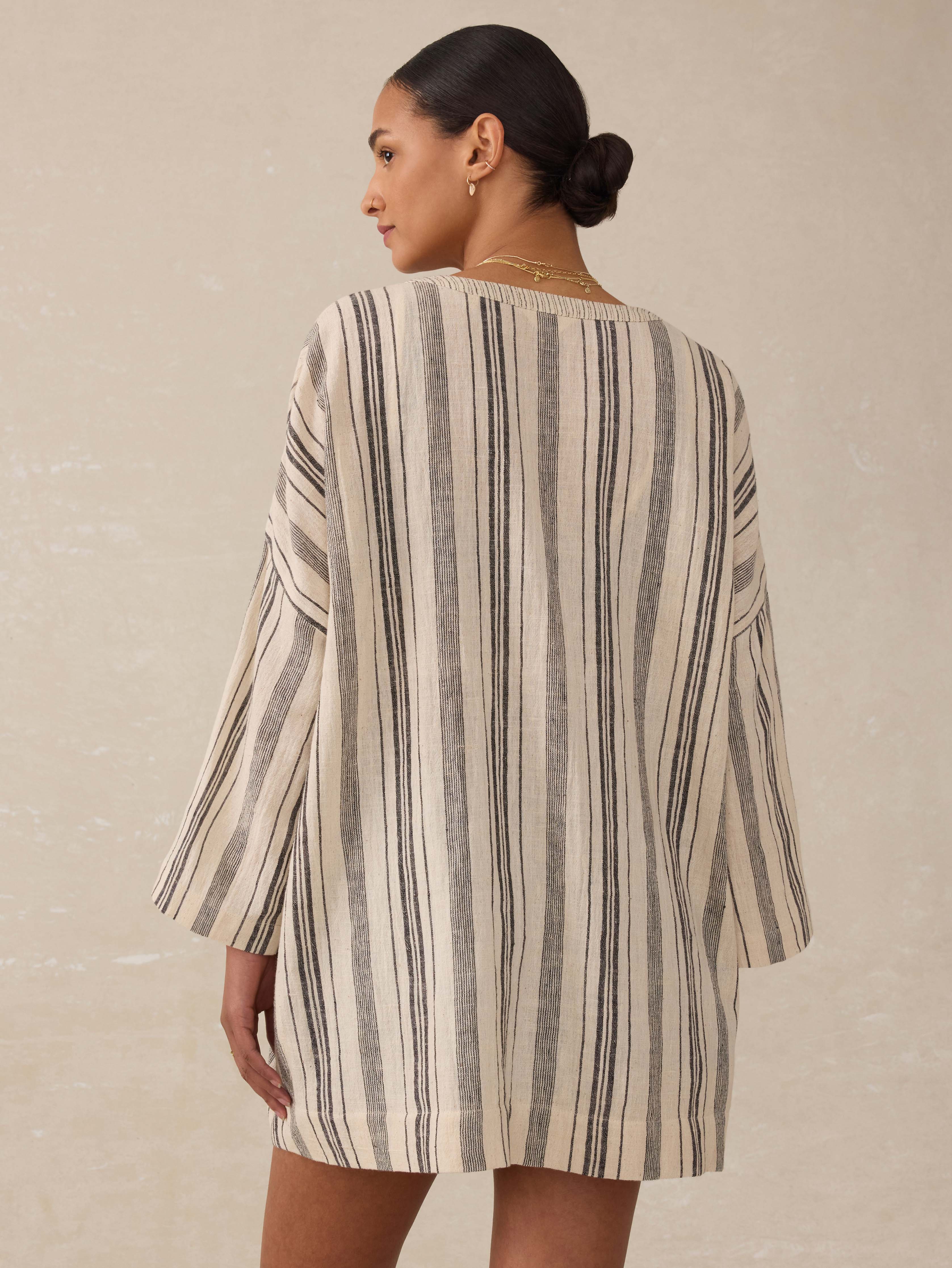 Rip Tide Coverup - Sandy Mixed Stripe