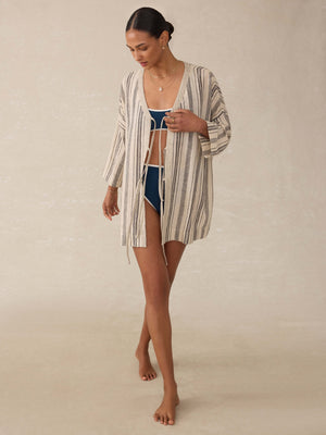 Rip Tide Coverup - Sandy Mixed Stripe