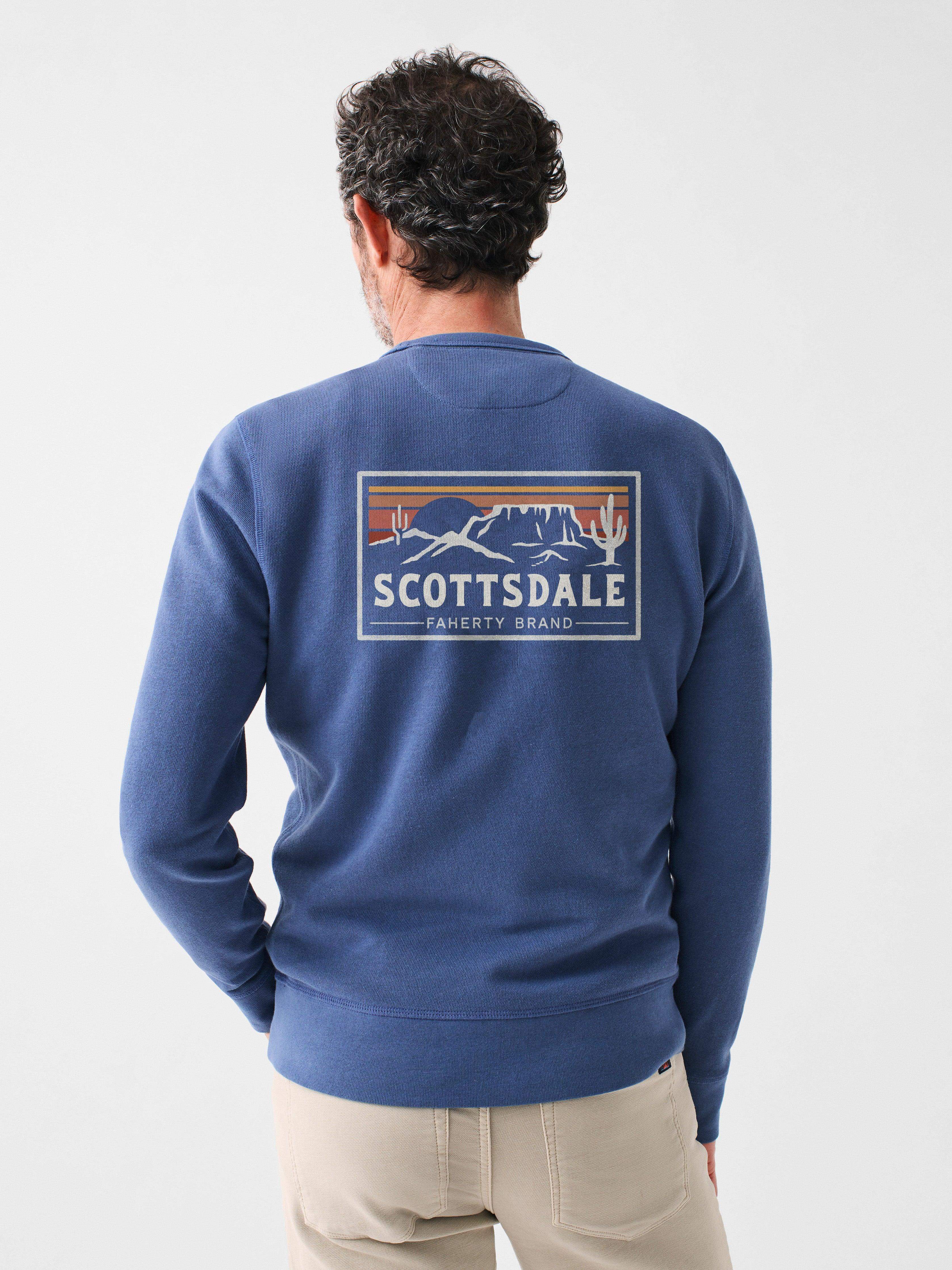 Scottsdale Long-Sleeve Terry Crewneck - Faded Navy