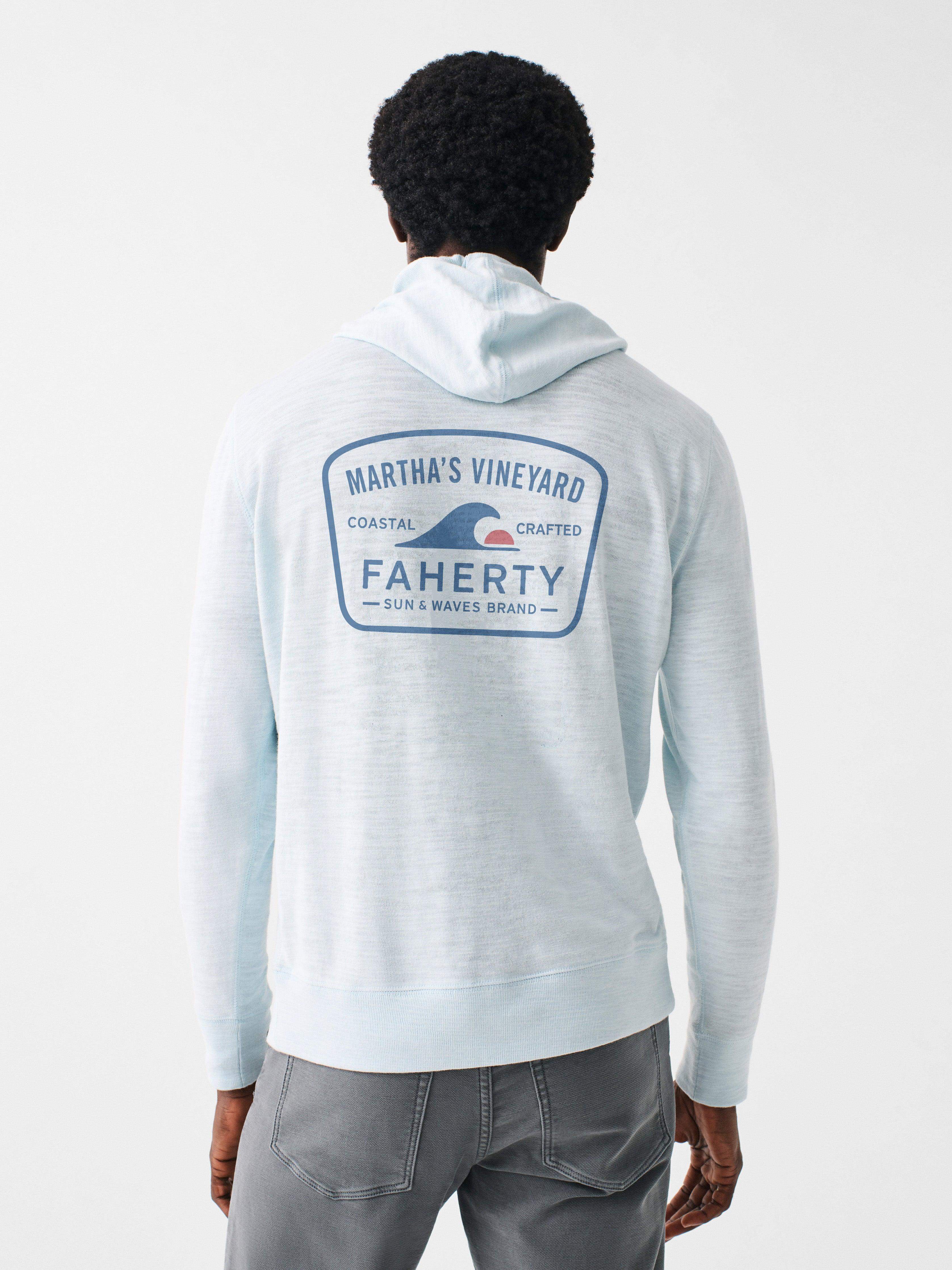 Martha's Vineyard Heritage Slub Cotton Hoodie - Sky