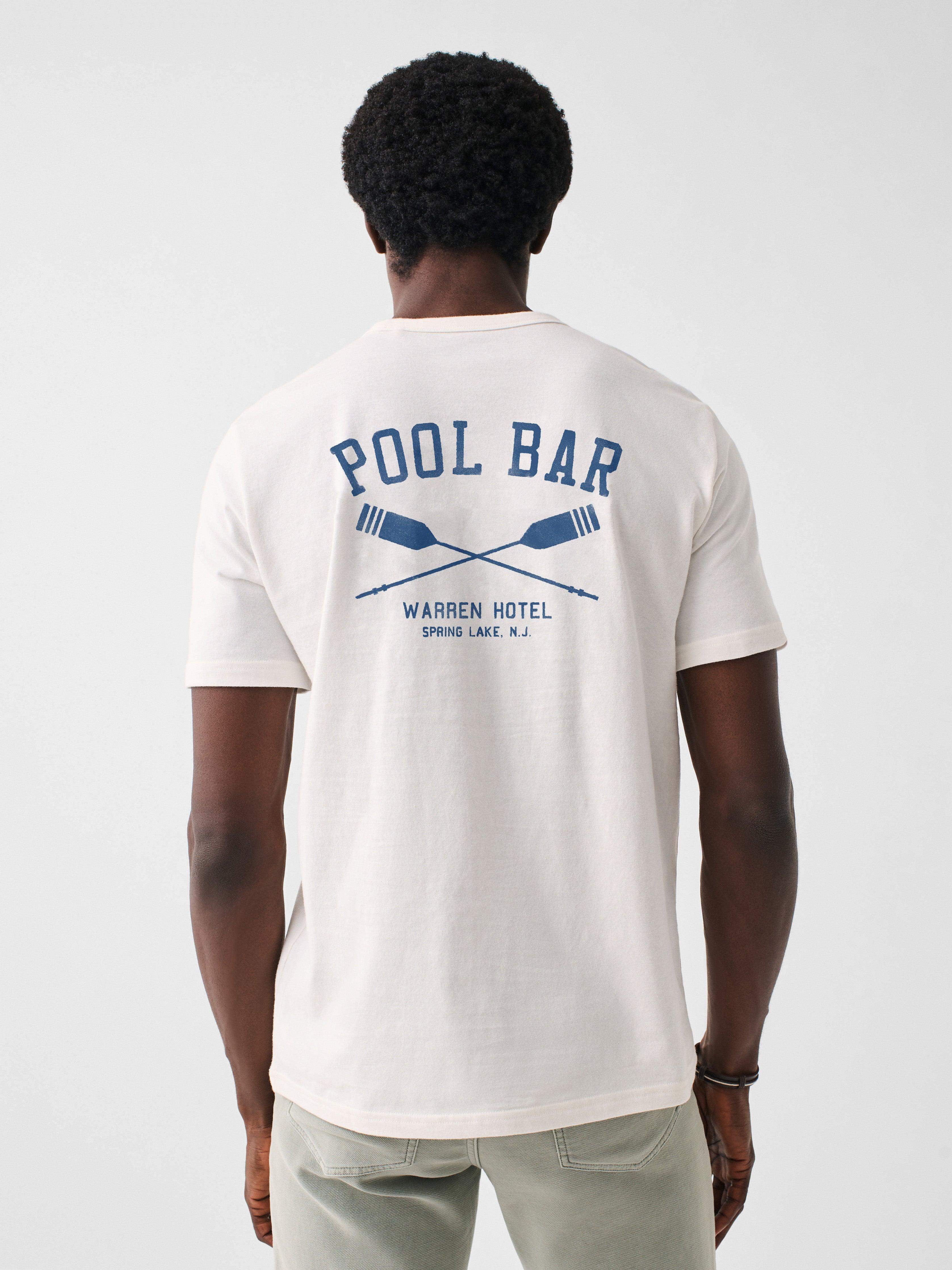 Spring Lake Short-Sleeve Crew Pool Bar T-Shirt - White