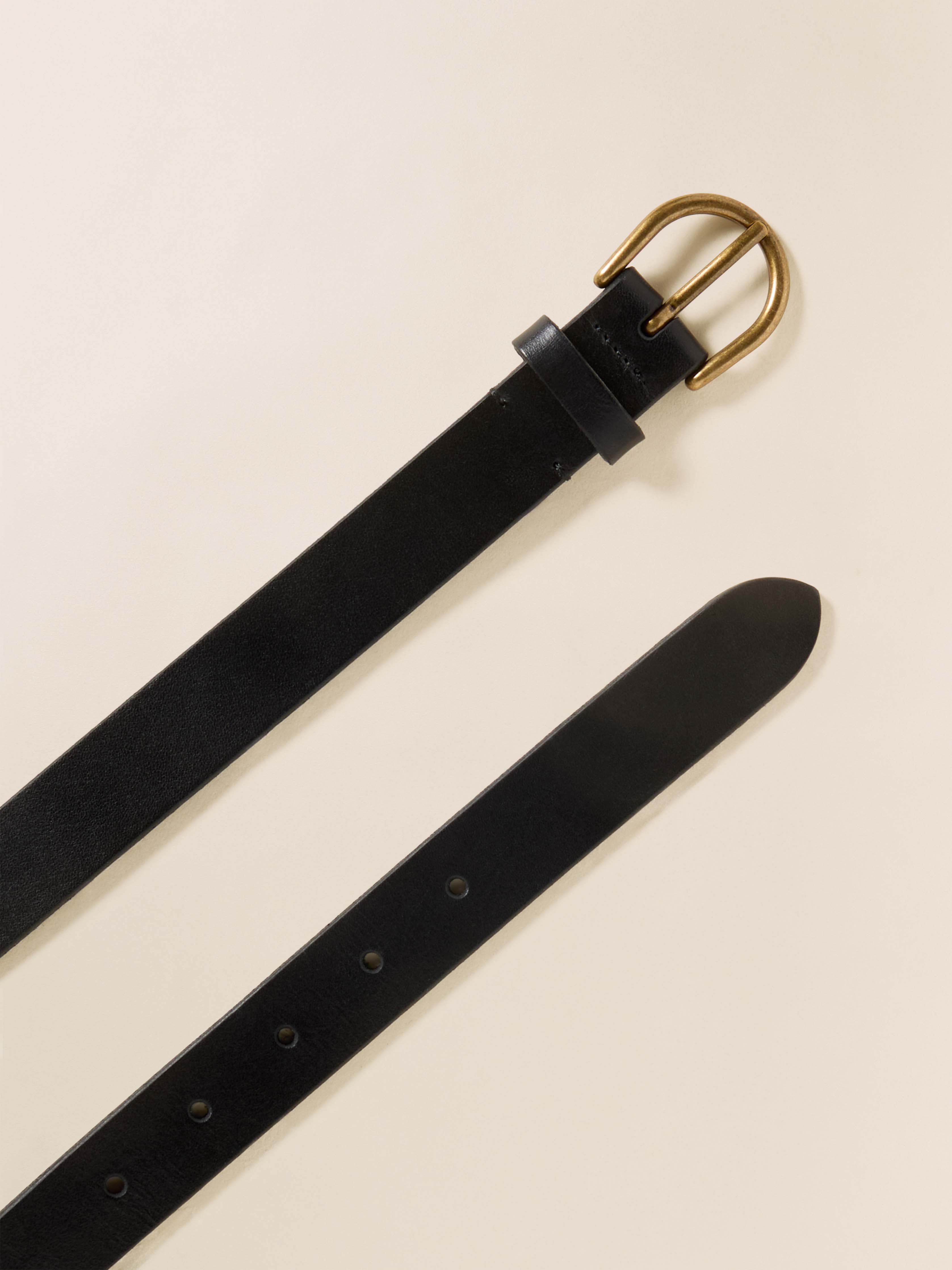 Women's Leather Belt - Black