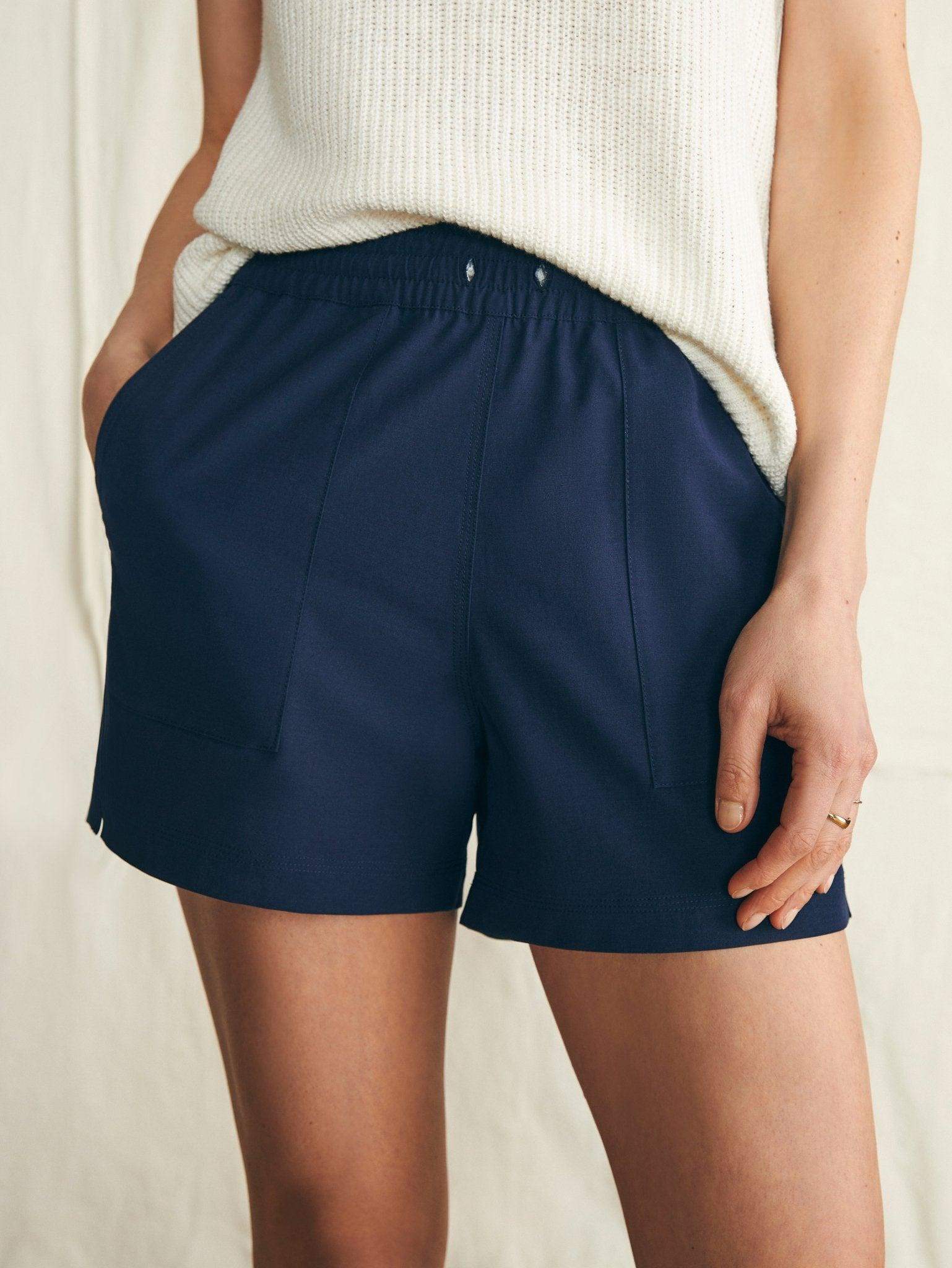 All Day Short - Navy Blazer - Faherty Brand