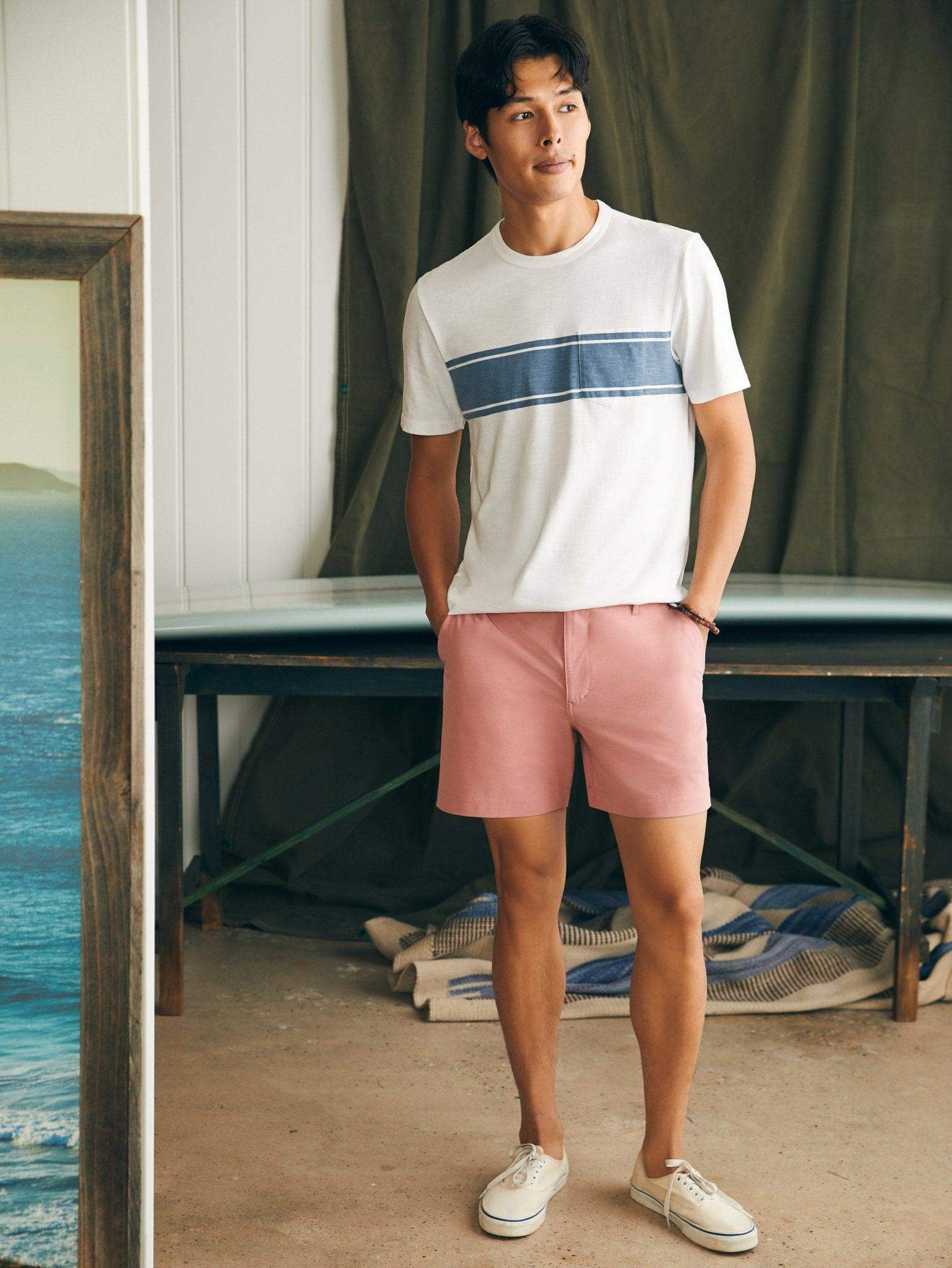 All Day Shorts (5" Inseam) - Faded Flag - Faherty Brand
