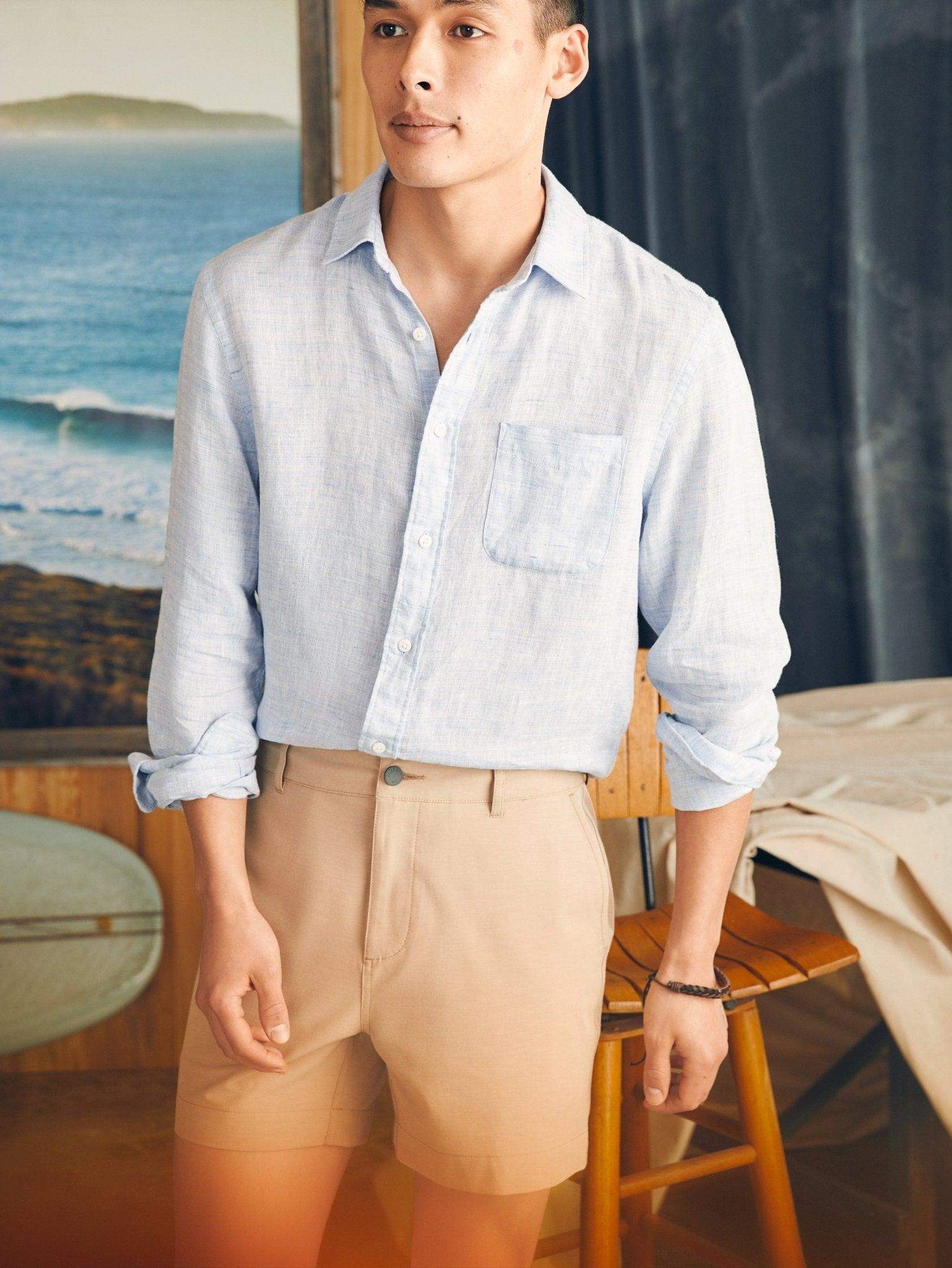 All Day Shorts (5" Inseam) - Khaki - Faherty Brand