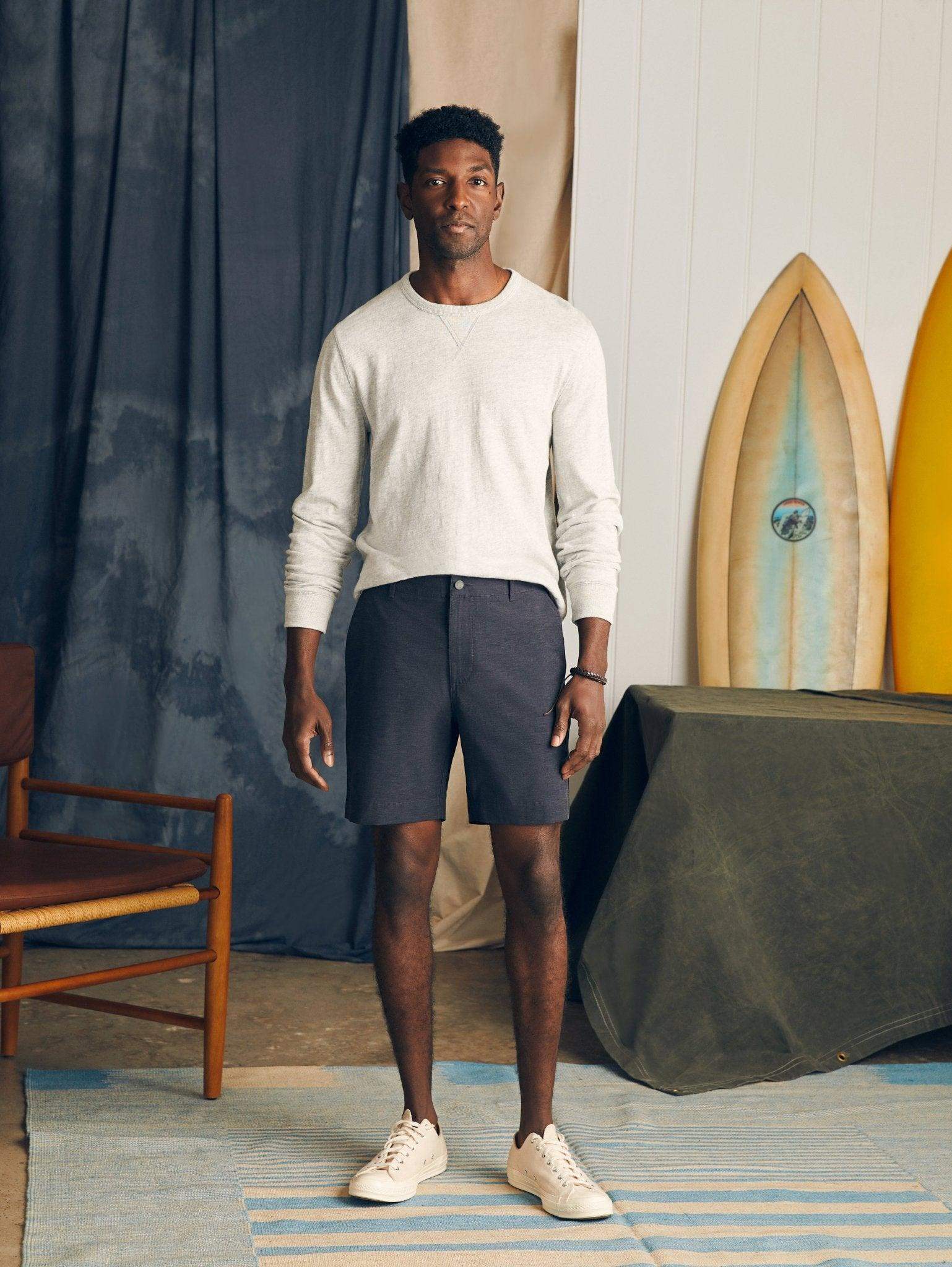 All Day Shorts (7" Inseam) - Charcoal - Faherty Brand