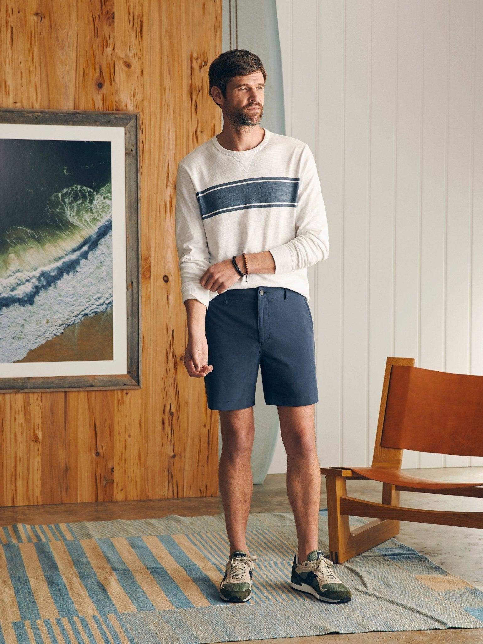 All Day Shorts (7" Inseam) - Dark Blue Nights - Faherty Brand