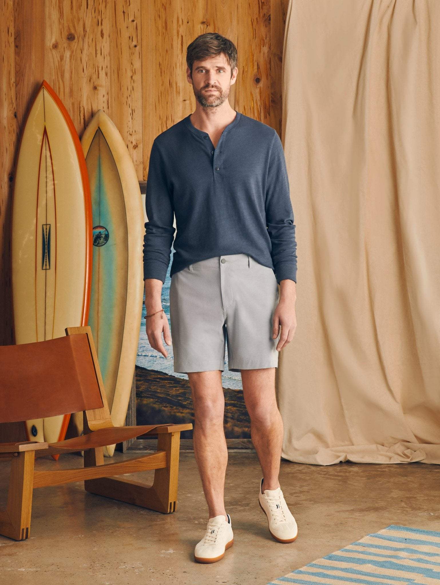 All Day Shorts (7" Inseam) - Ice Grey - Faherty Brand