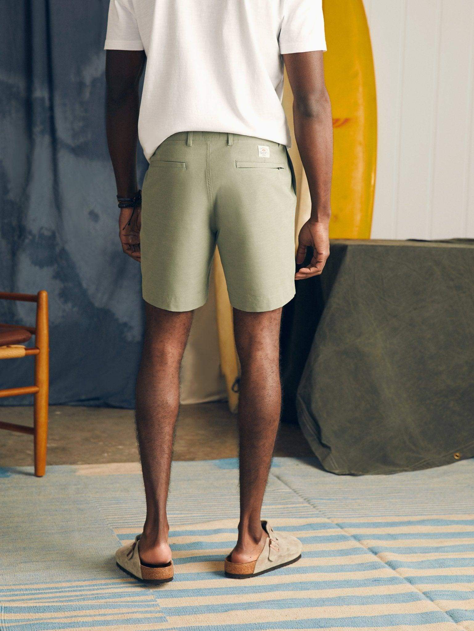 All Day Shorts (7" Inseam) - Olive - Faherty Brand