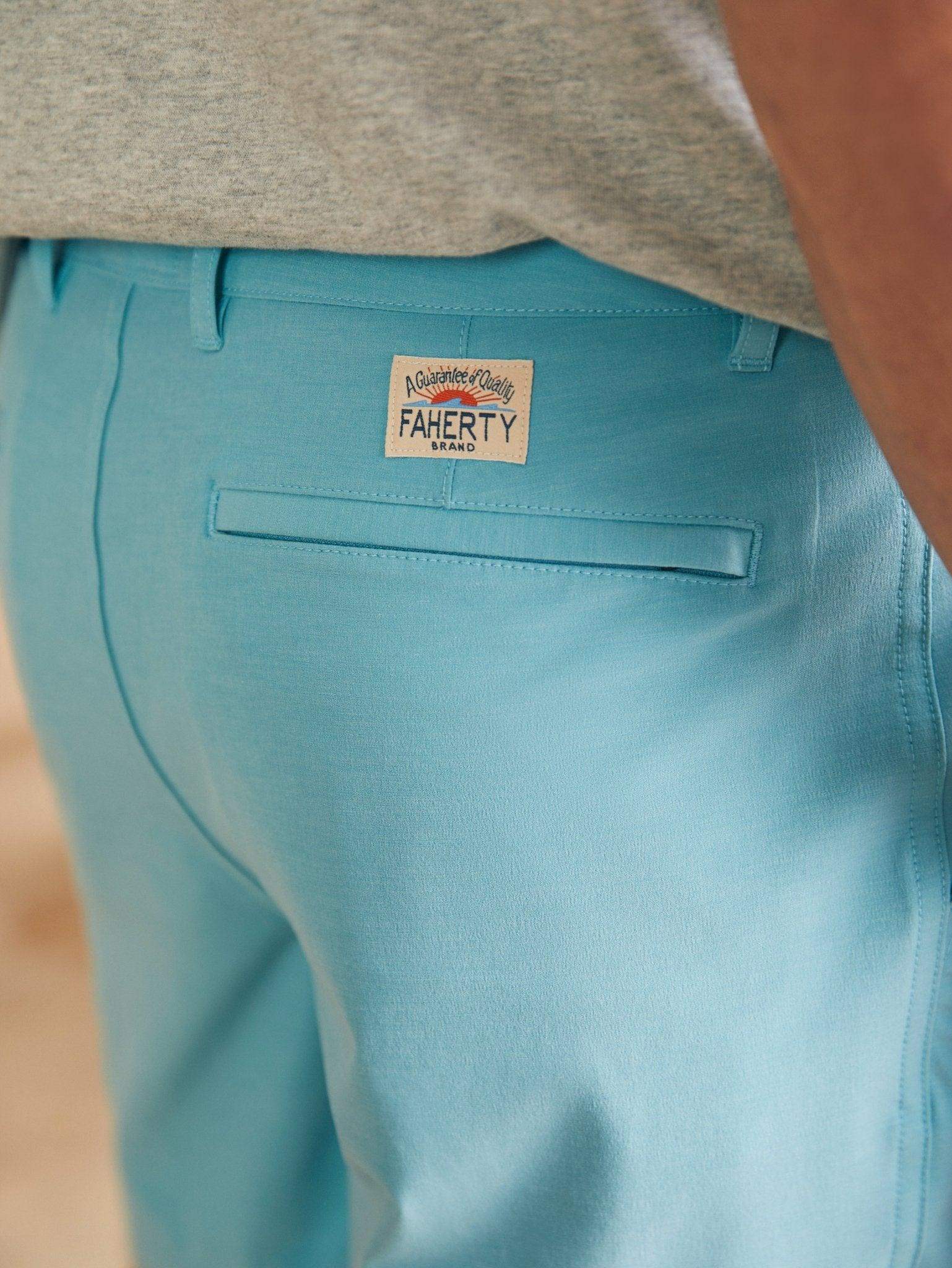 All Day Shorts (7" Inseam) - Turquoise Sky - Faherty Brand