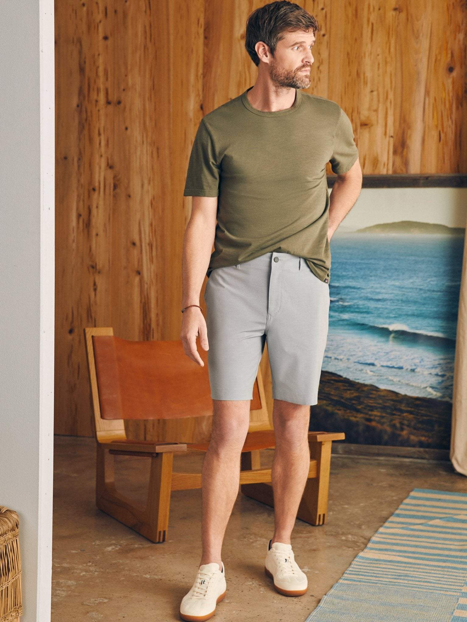 All Day Shorts (9" Inseam) - Ice Grey - Faherty Brand