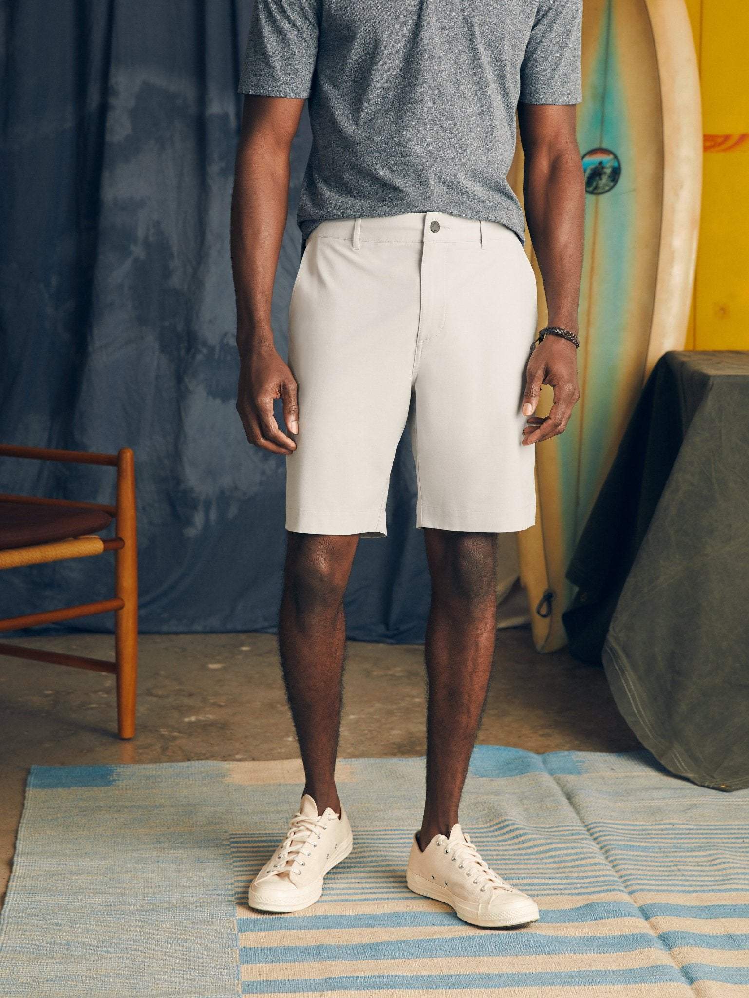All Day Shorts (9" Inseam) - Stone - Faherty Brand