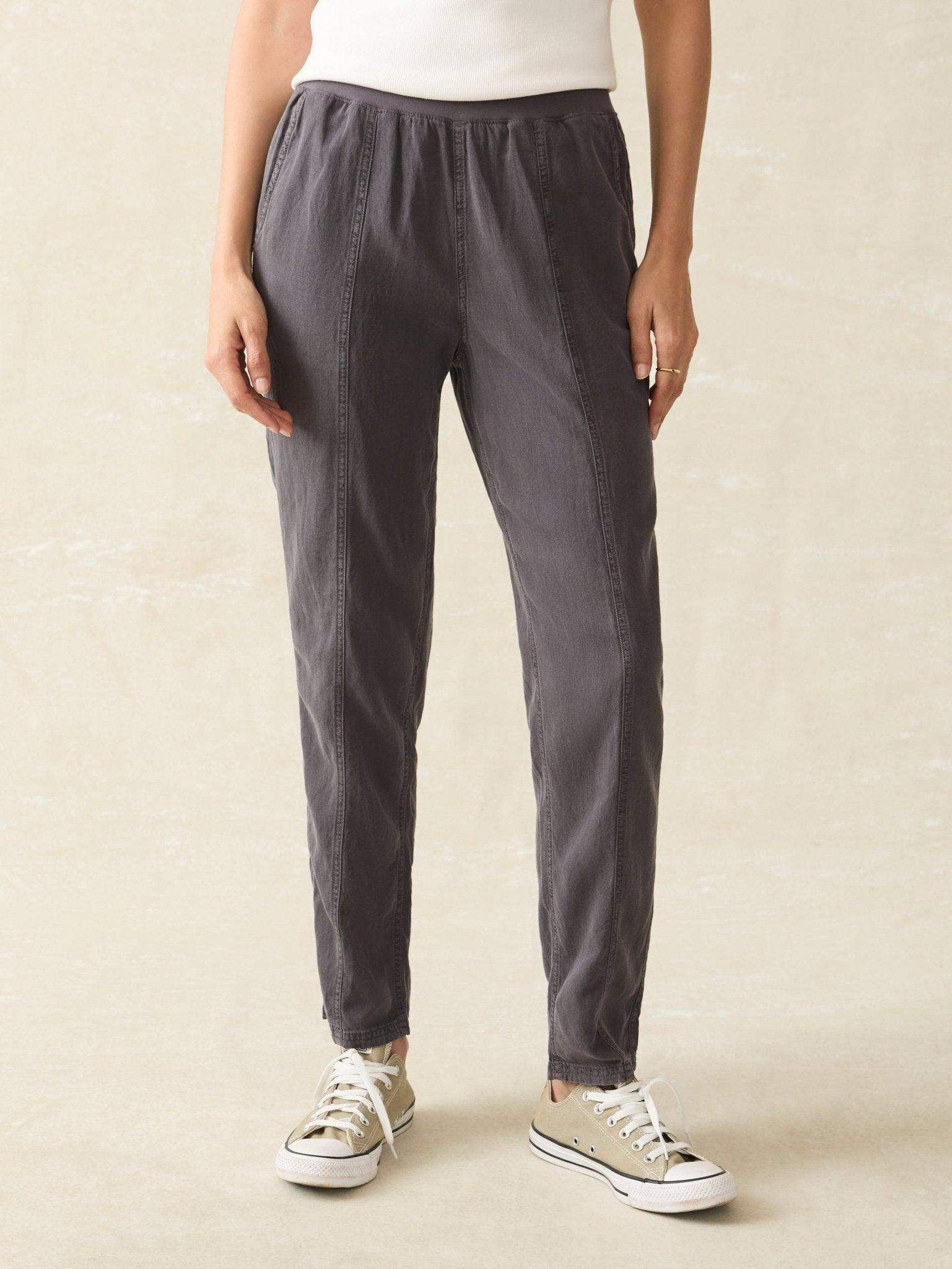 Arlie Pant - Faded Black - Faherty Brand