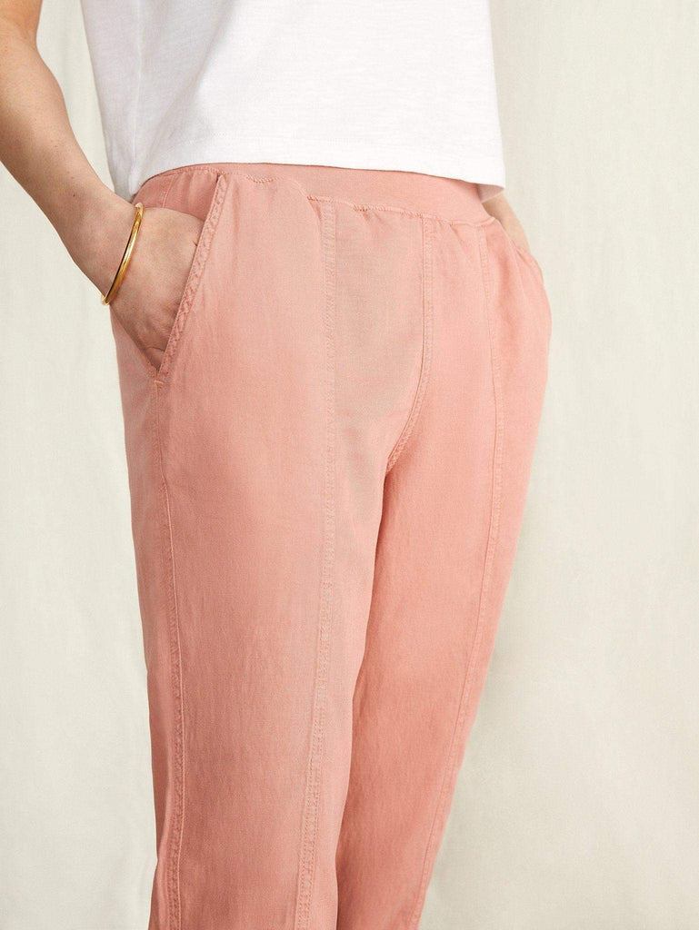 Faherty Womens Lily Utility Pants Sz 27 Velvet Tuxedo deals Stripe Pink NWT