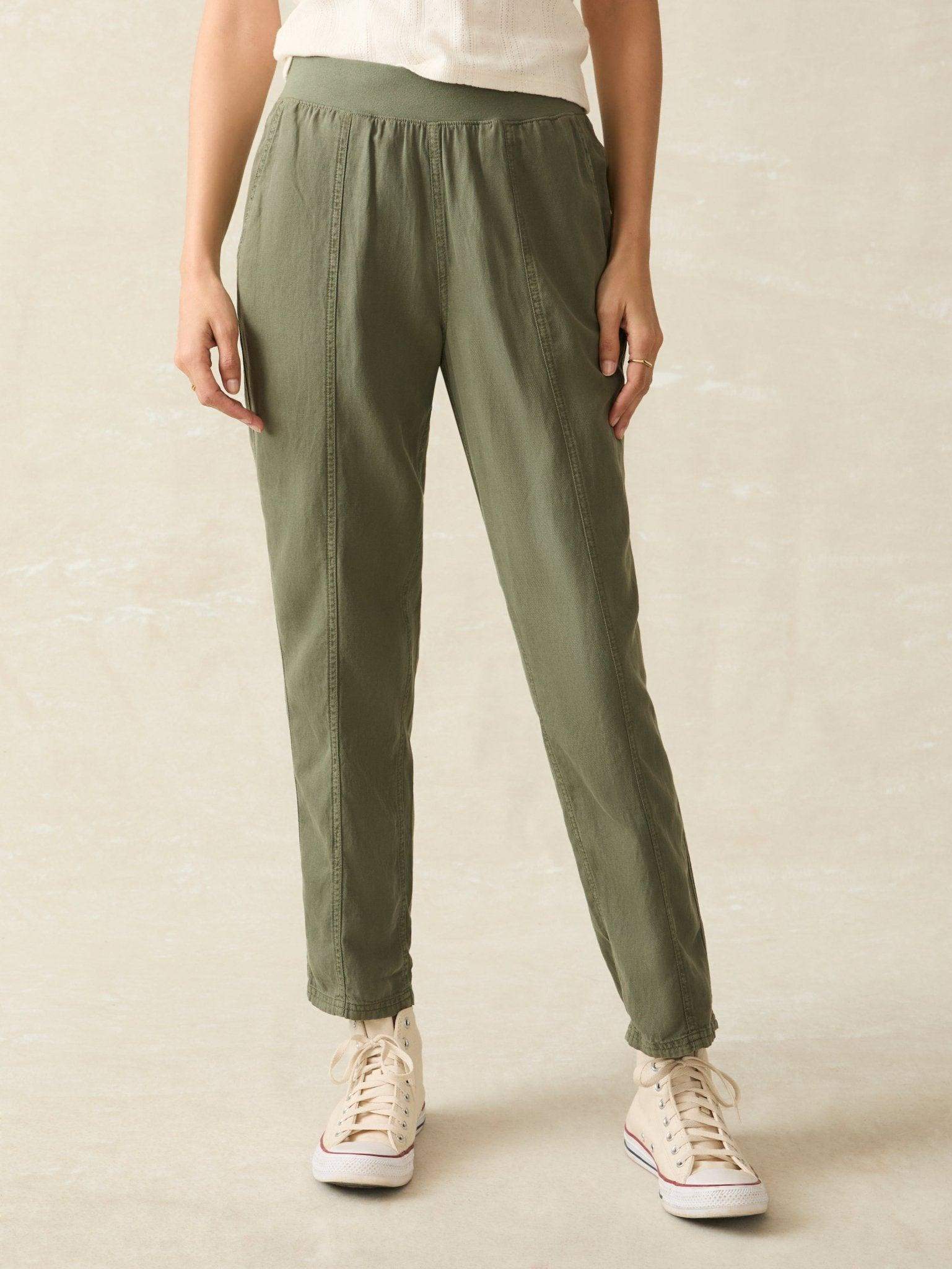 Arlie Pant - Thyme - Faherty Brand