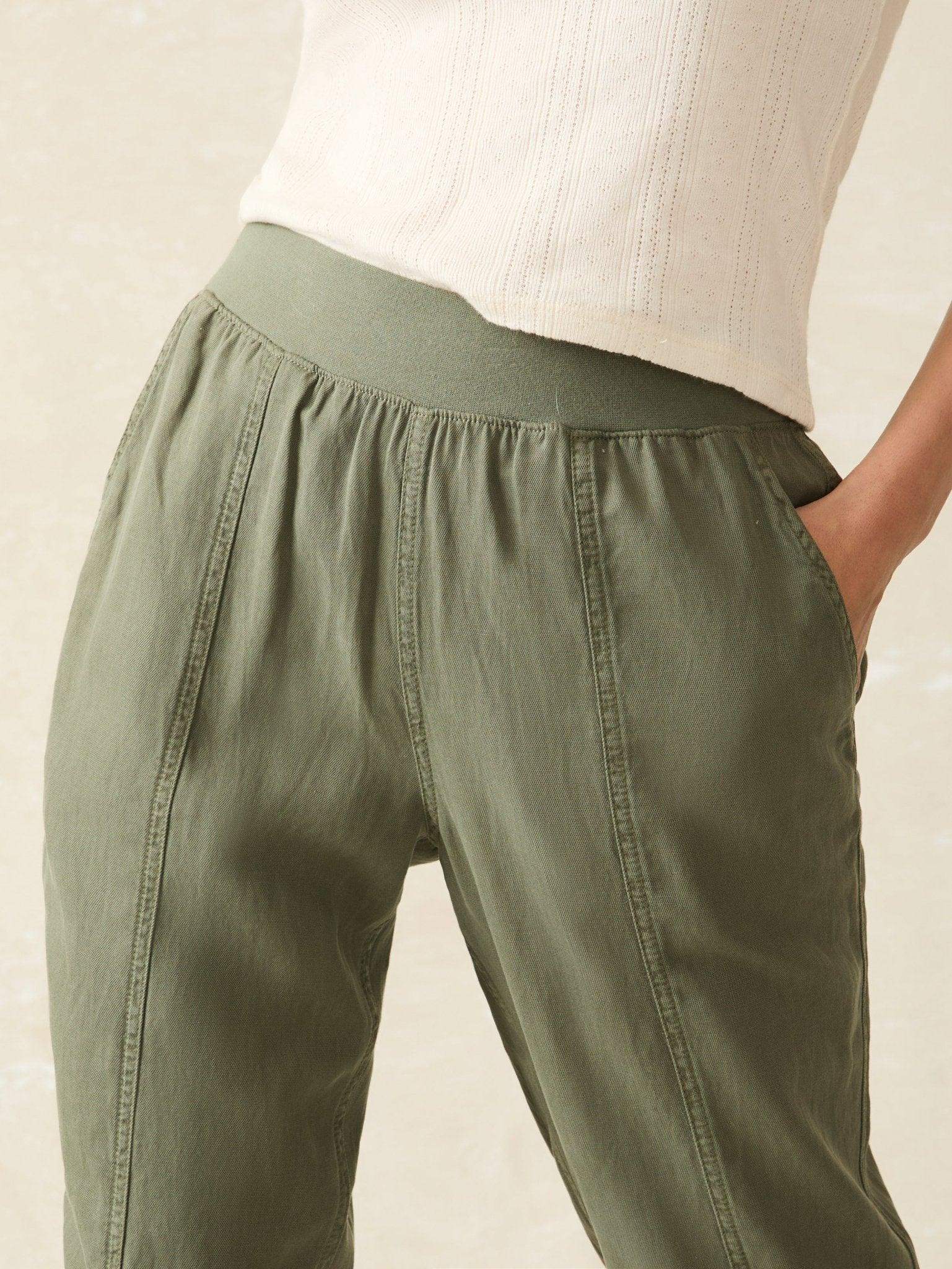 Arlie Pant - Thyme - Faherty Brand