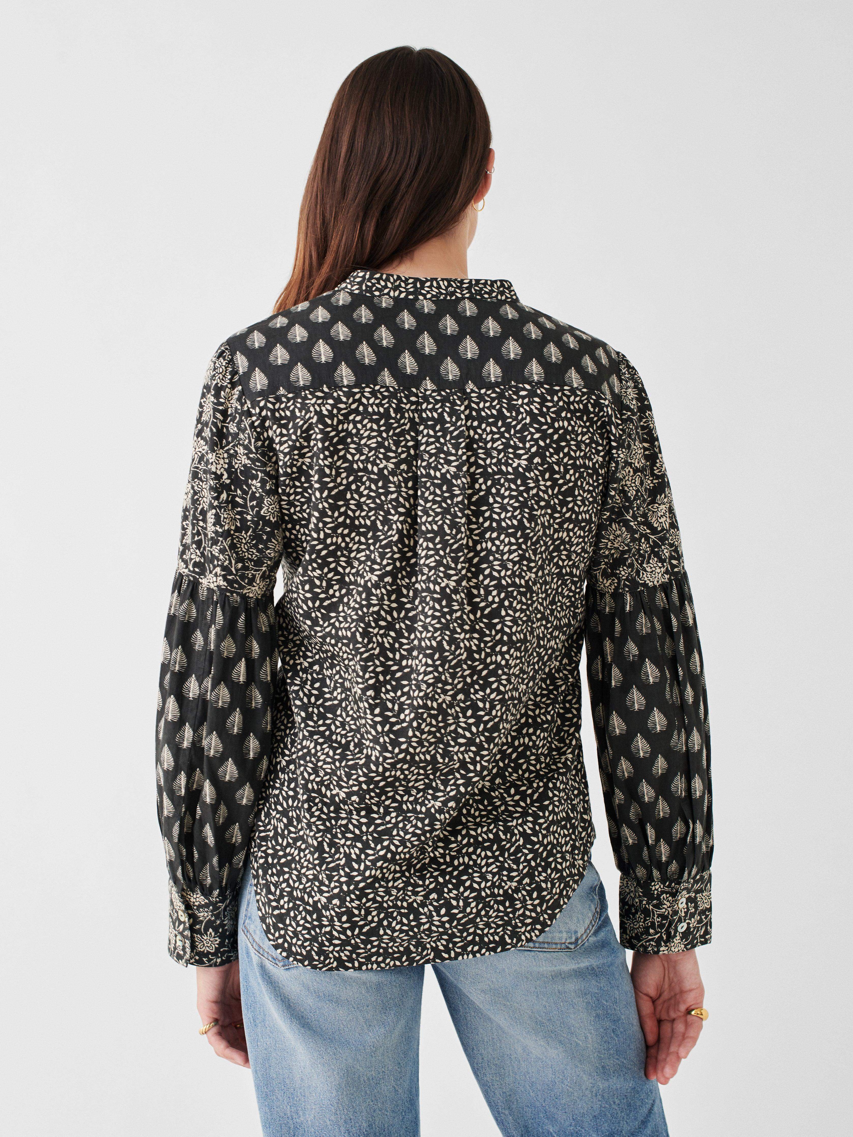 Adalyn Top - Leaf Batik Multi