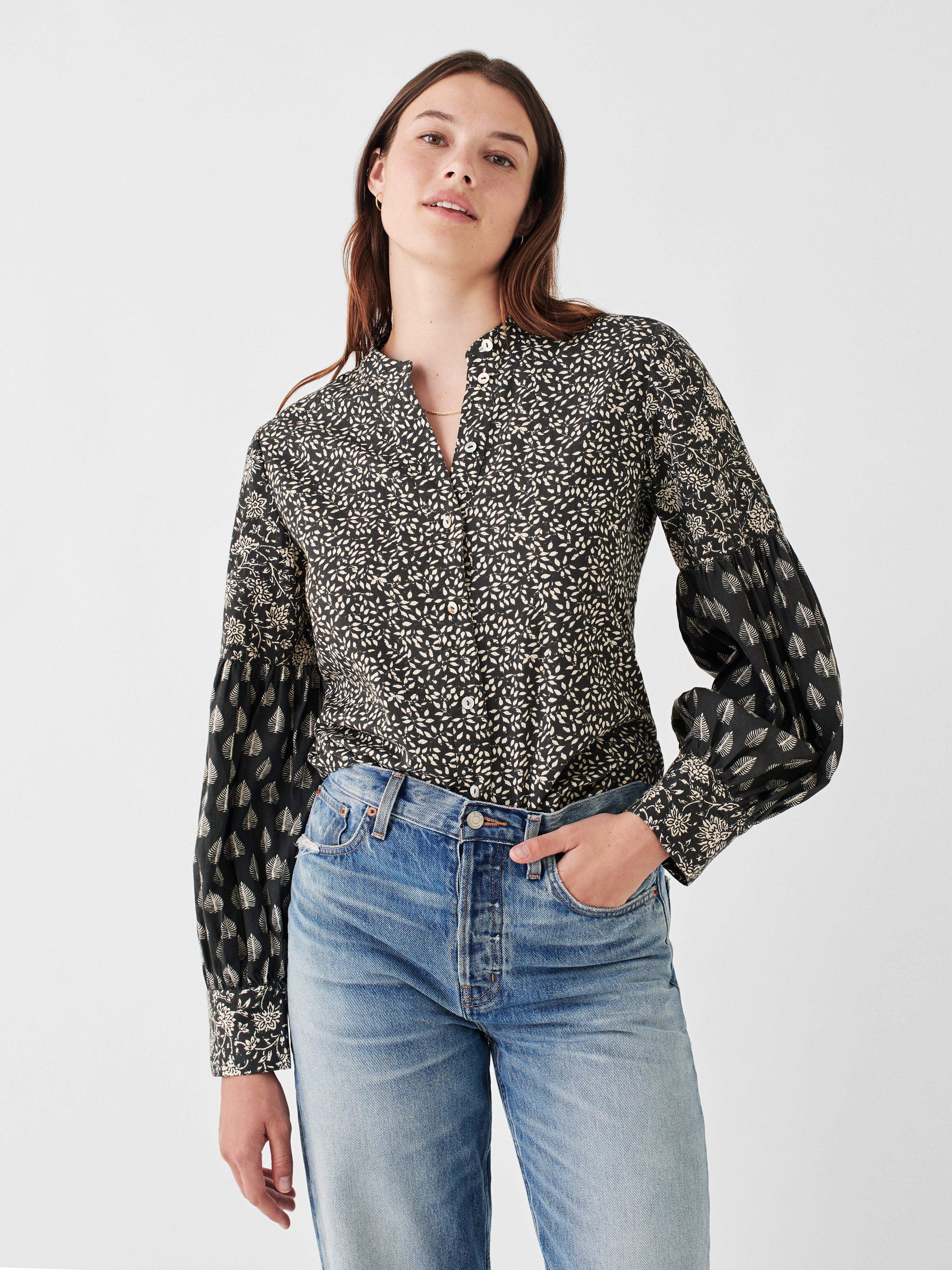 Adalyn Top - Leaf Batik Multi