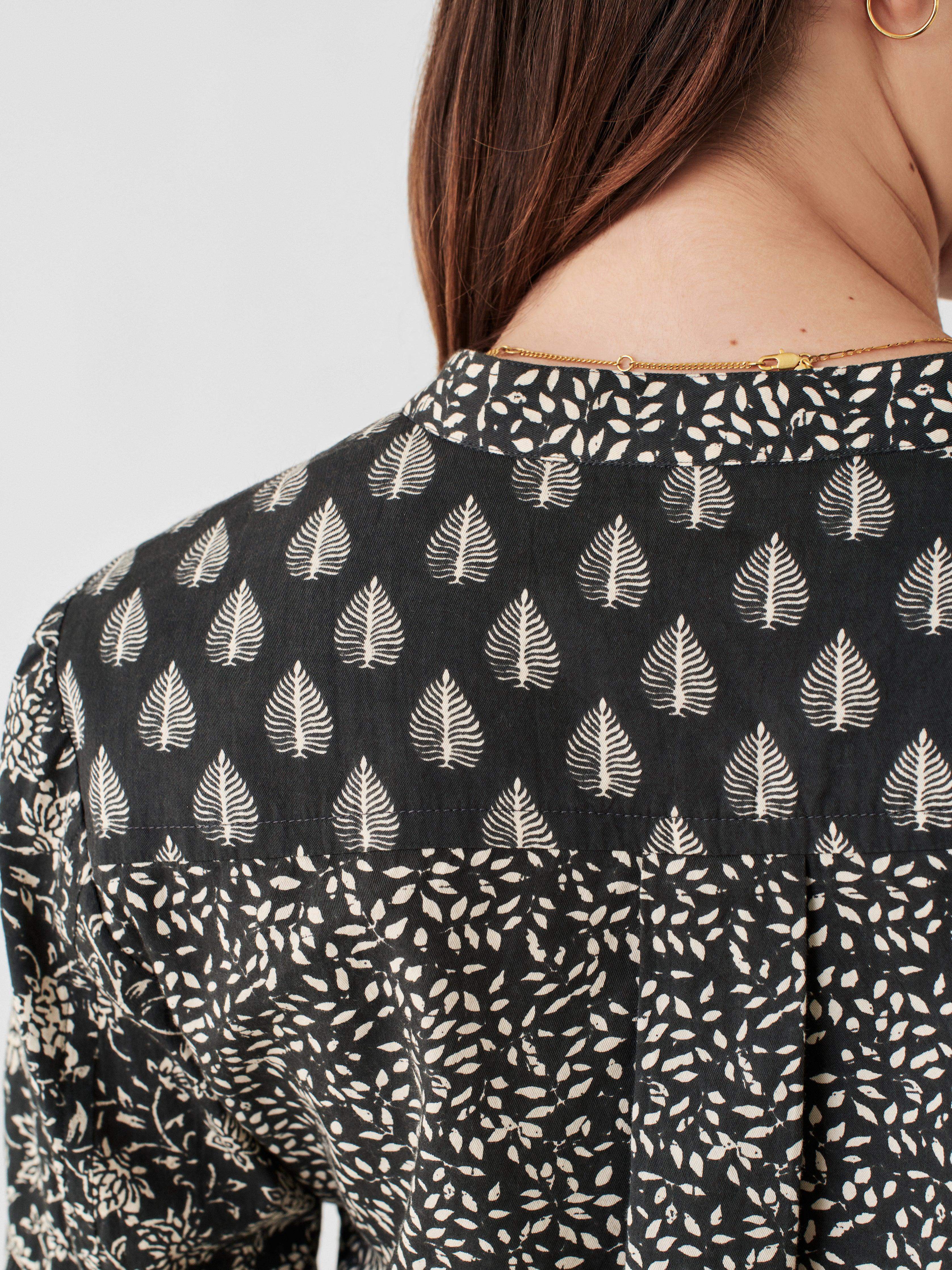 Adalyn Top - Leaf Batik Multi