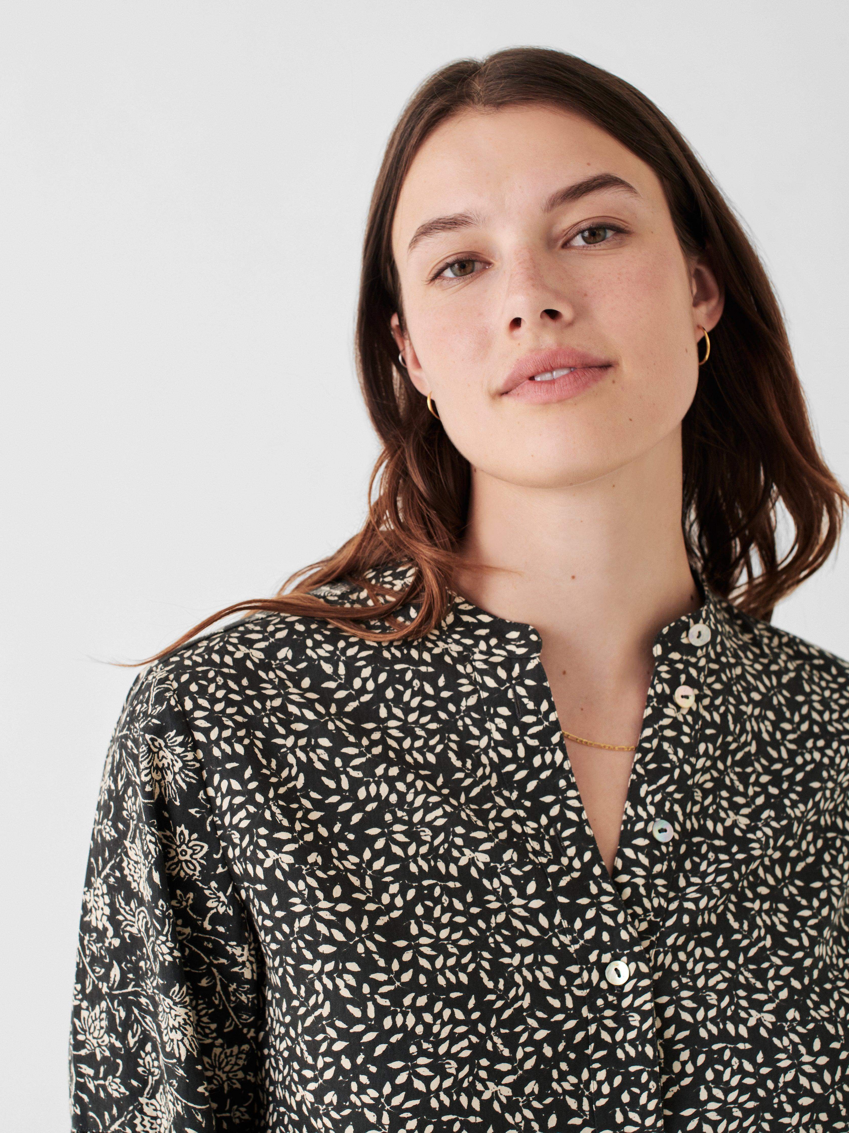 Adalyn Top - Leaf Batik Multi
