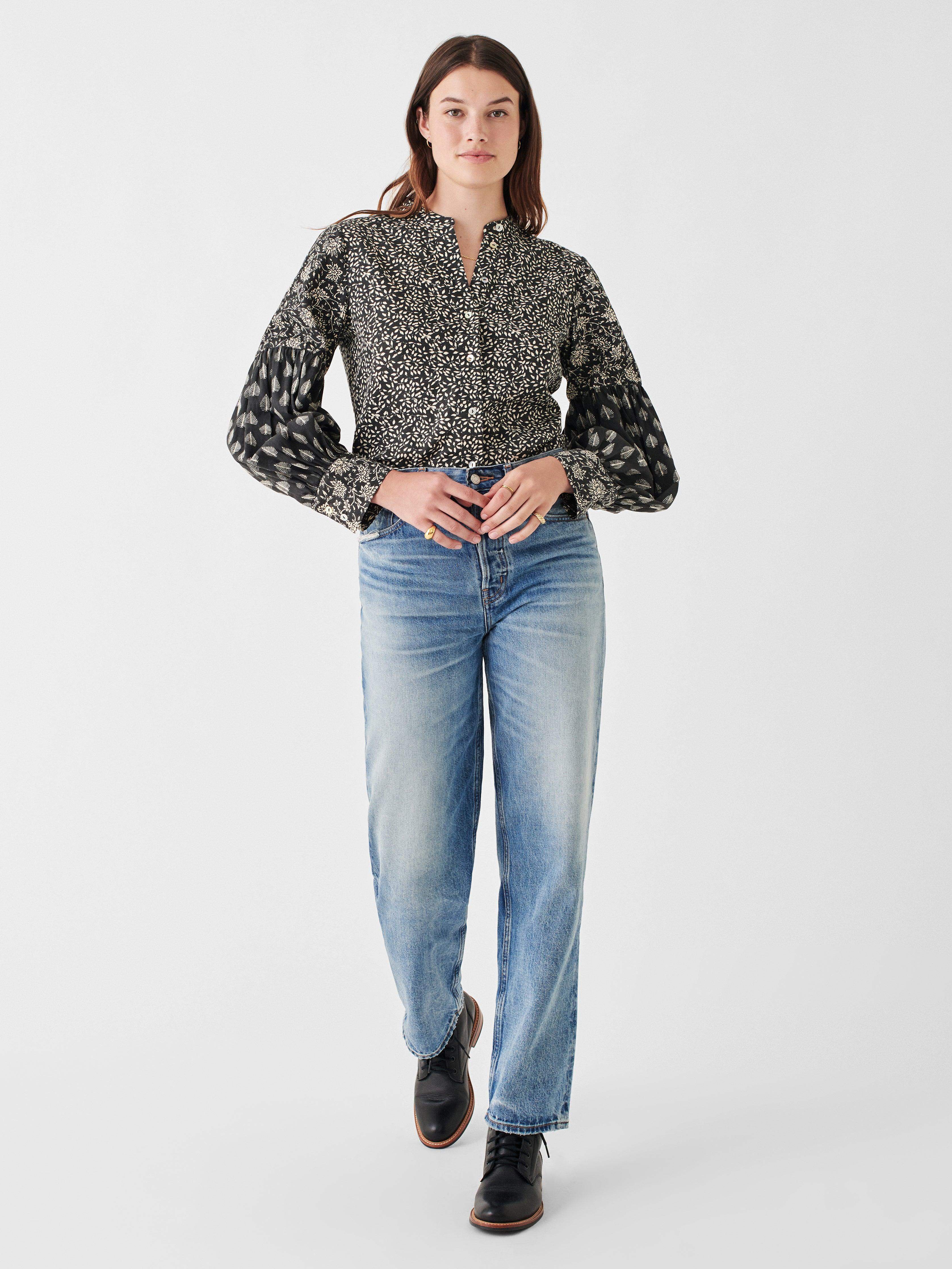 Adalyn Top - Leaf Batik Multi