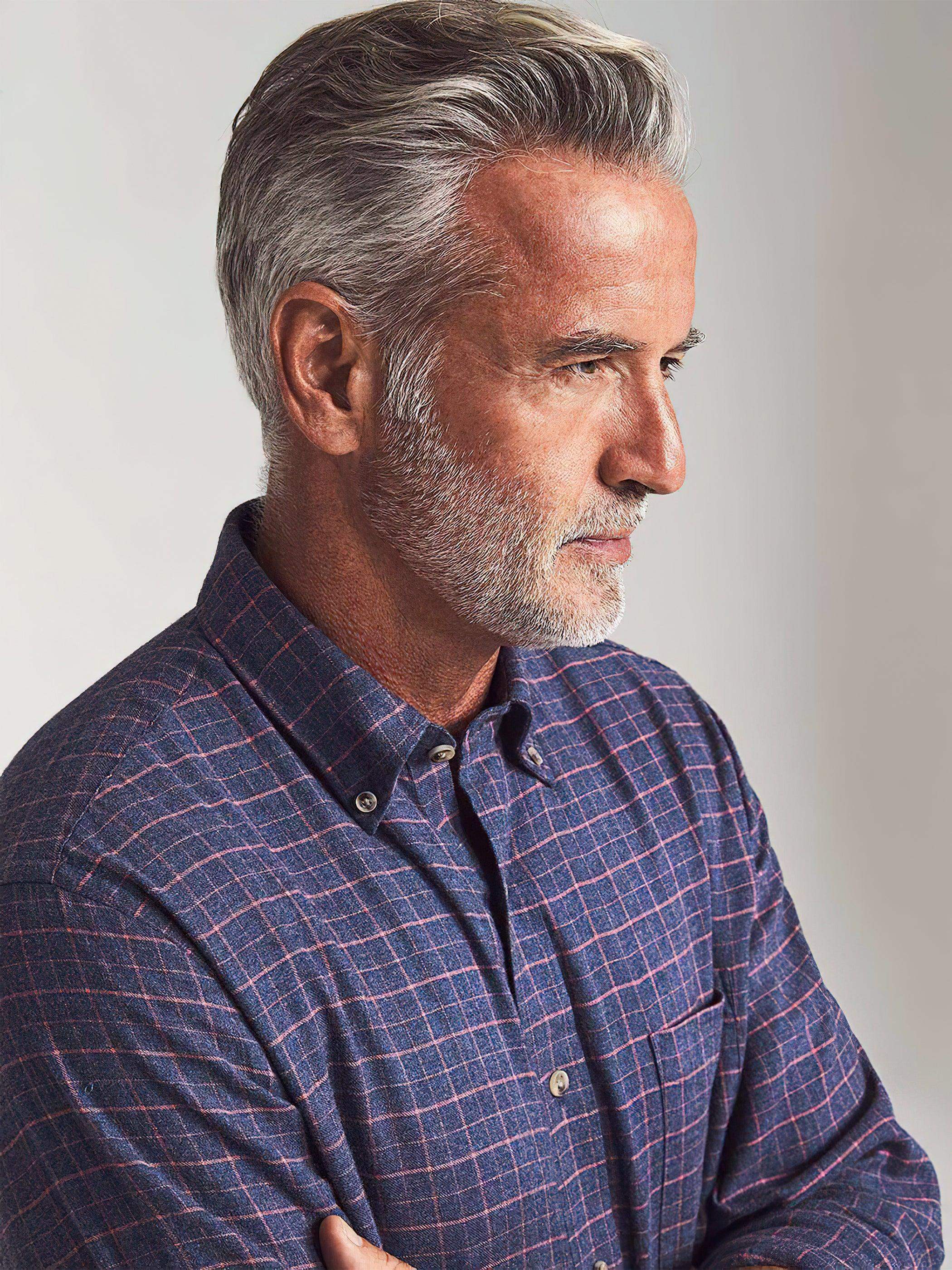 Stretch Featherweight Flannel - Hayes Check