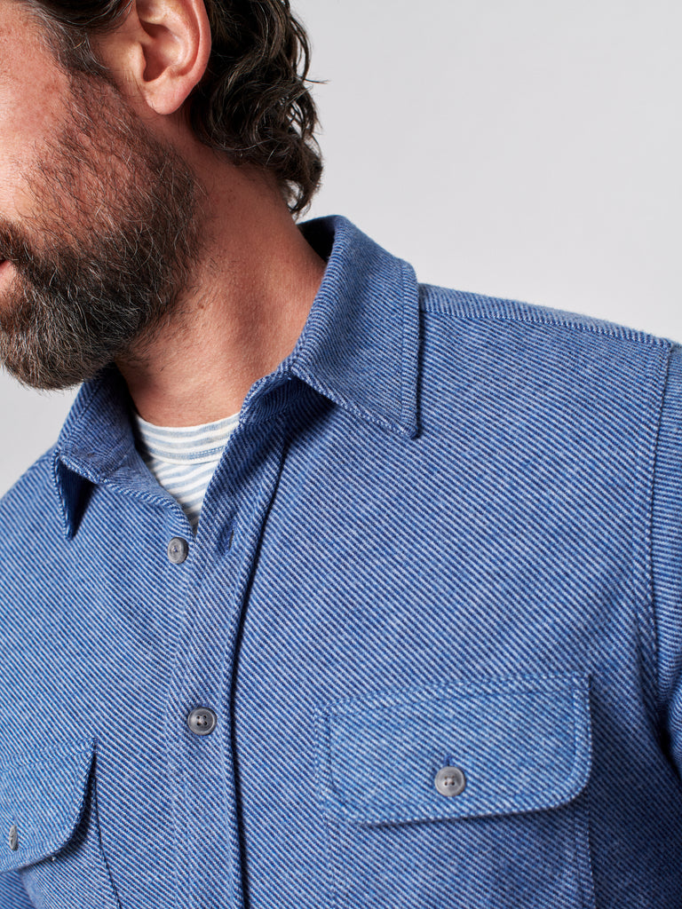 Legend™ Sweater Shirt - Washed Blue Twill