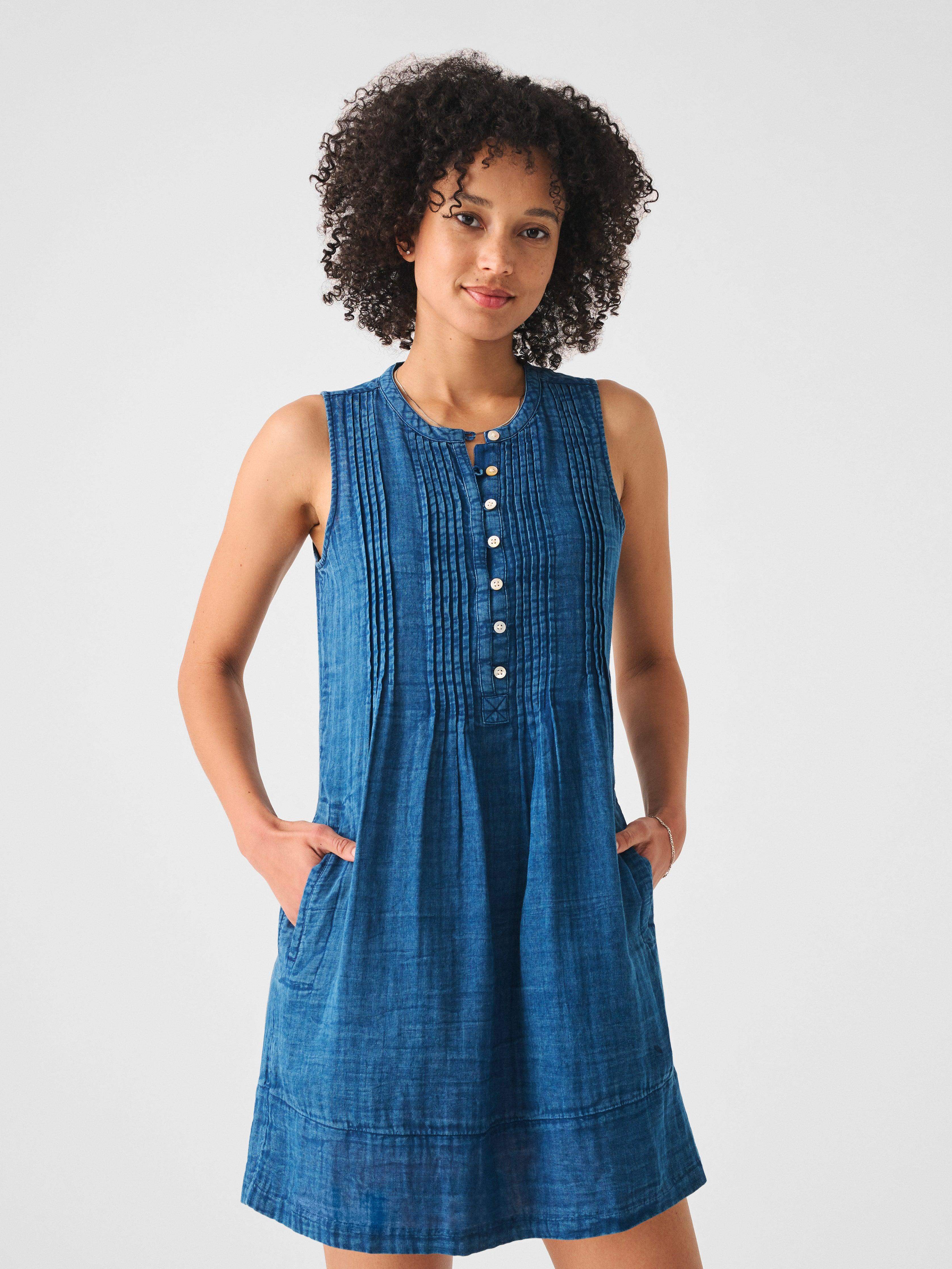 Isha Dress - Indigo