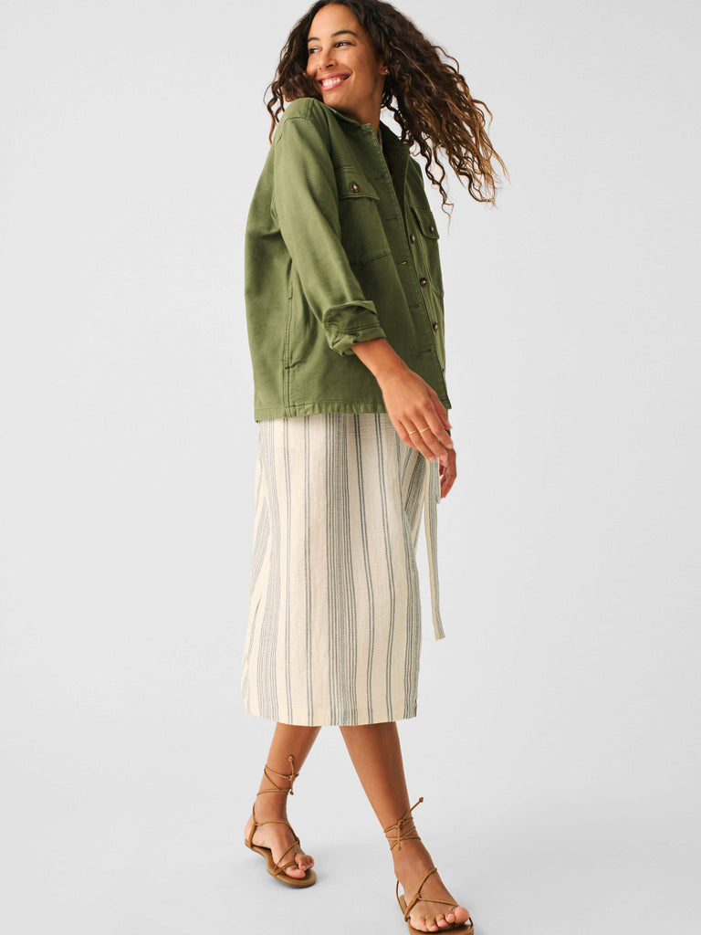 Savannah Cotton Overshirt - Fatigue | Faherty Brand