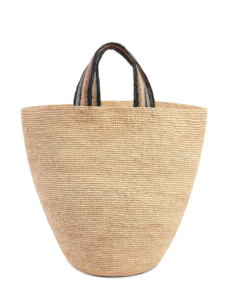 Faherty Women's Round Straw Tote Bag