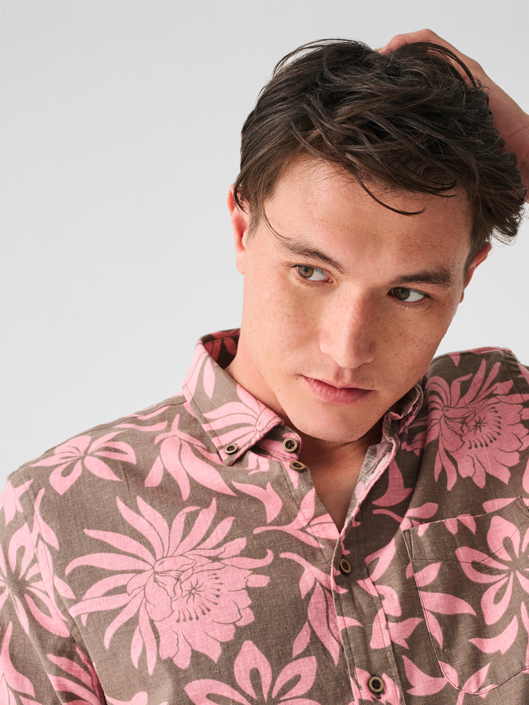 Short-Sleeve Breeze Shirt - Cedar Beach Blossom | Faherty Brand