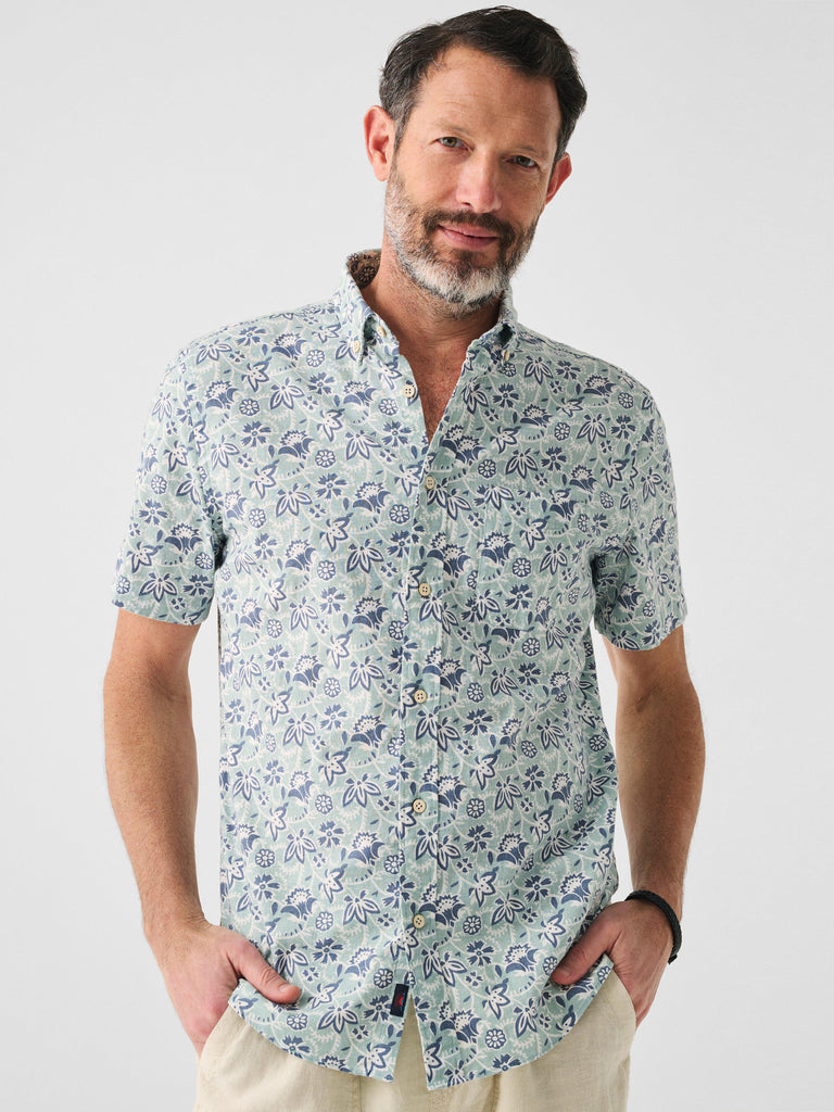 Short-Sleeve Breeze Shirt - Riptide Floral Batik | Faherty Brand