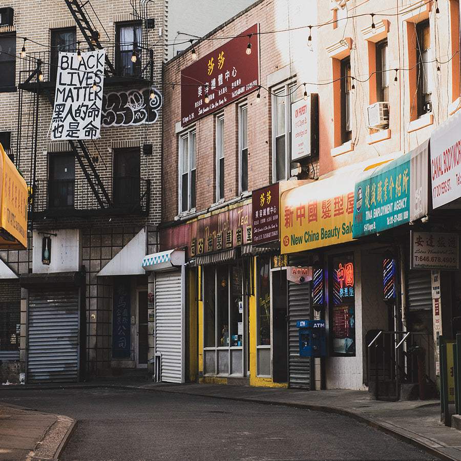 Street in New York City's Chinatown.