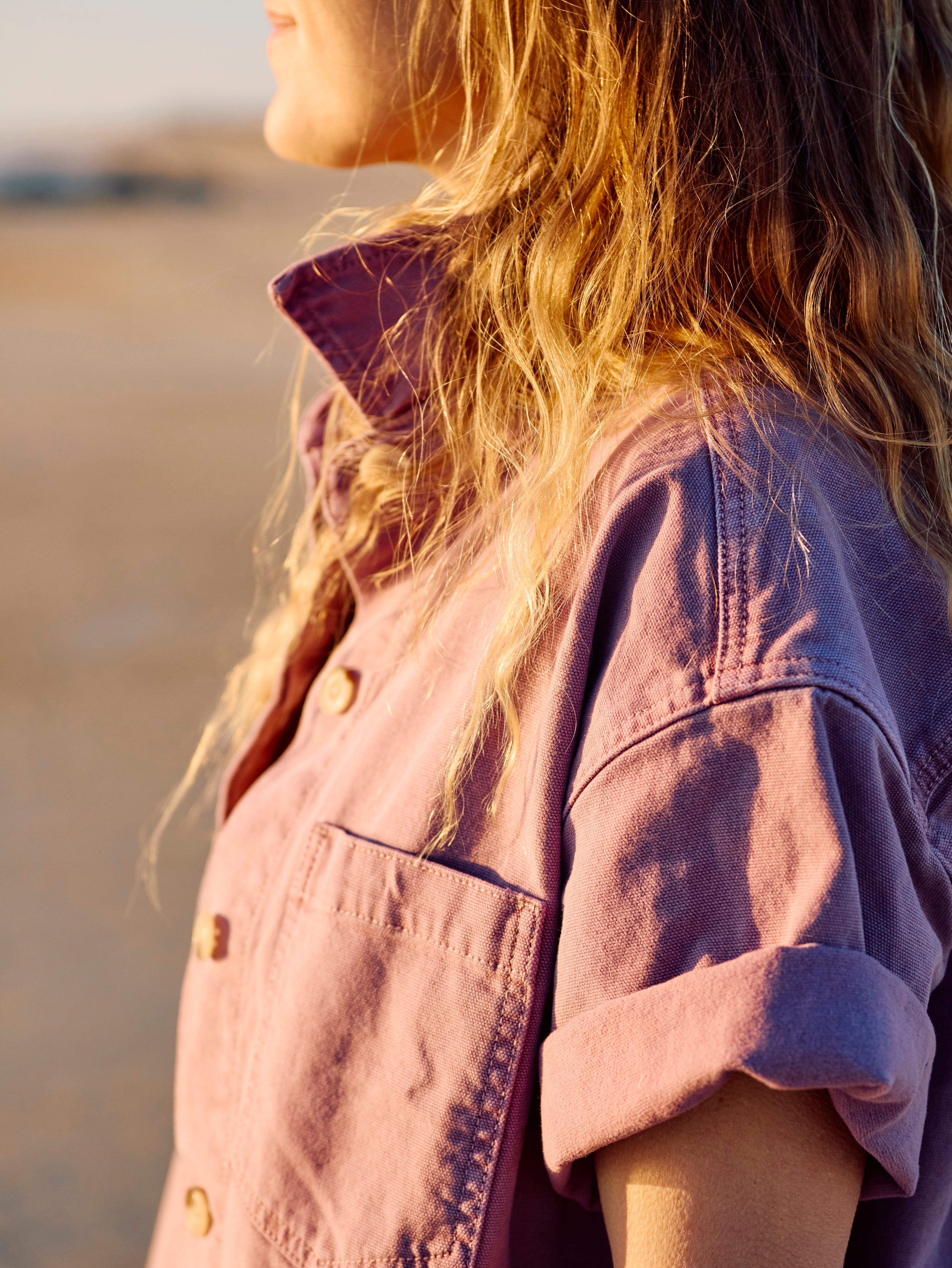 Sunwashed Canvas Overshirt - Weathered Orchid