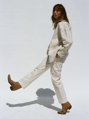 Sunwashed Canvas Dockside Pant - Sea Salt