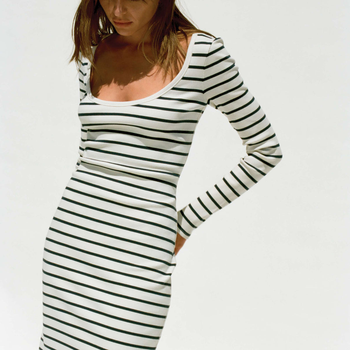 faherty sandbar maxi dress Surfside Rib Maxi Dress - Salt Air Stripe