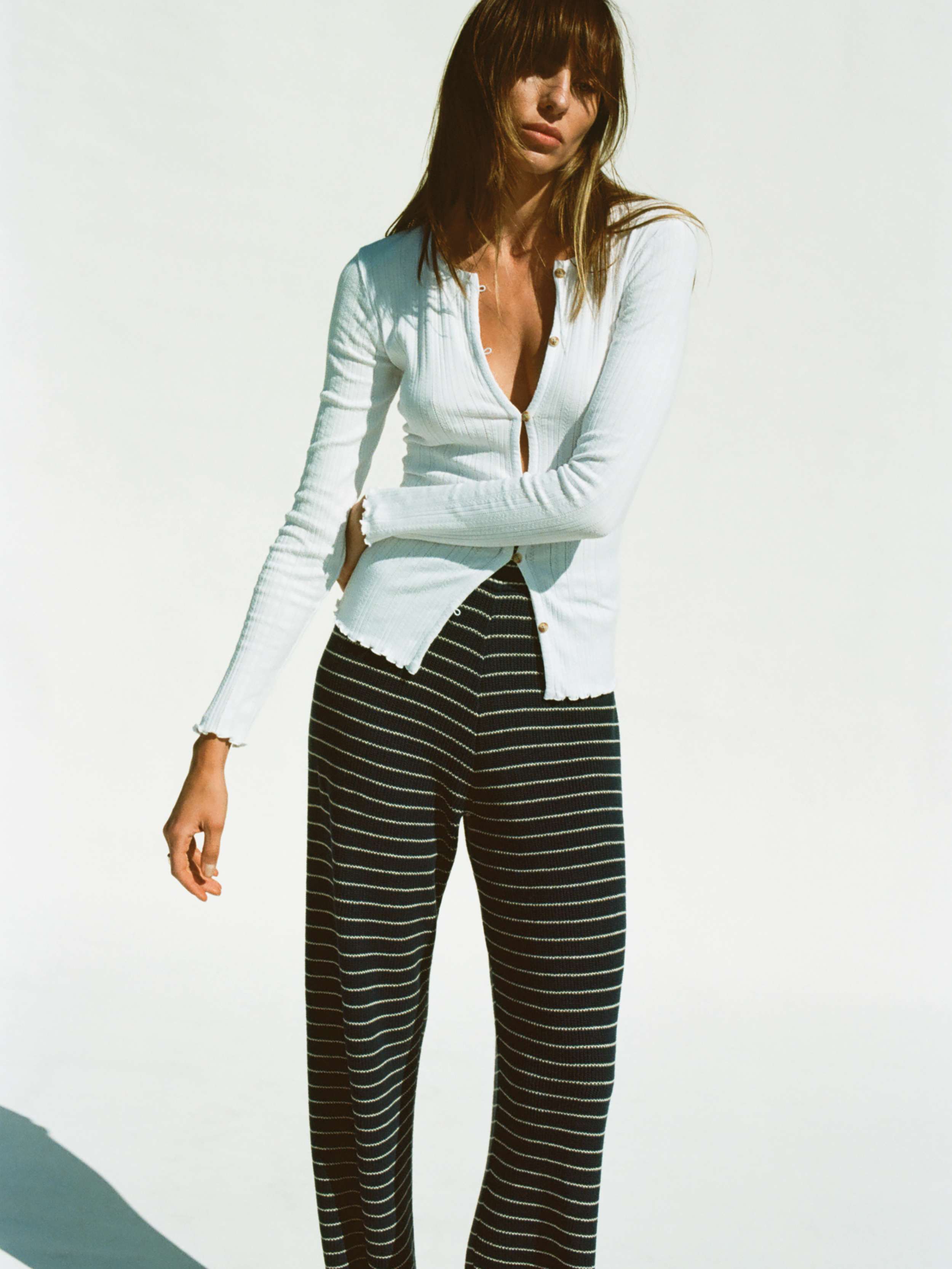  | Miramar Linen Sweater Pant - Navy Stripe | Faherty Brand
