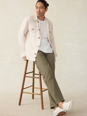 Movement™ Linen Shirt Jacket - Dorset Sand