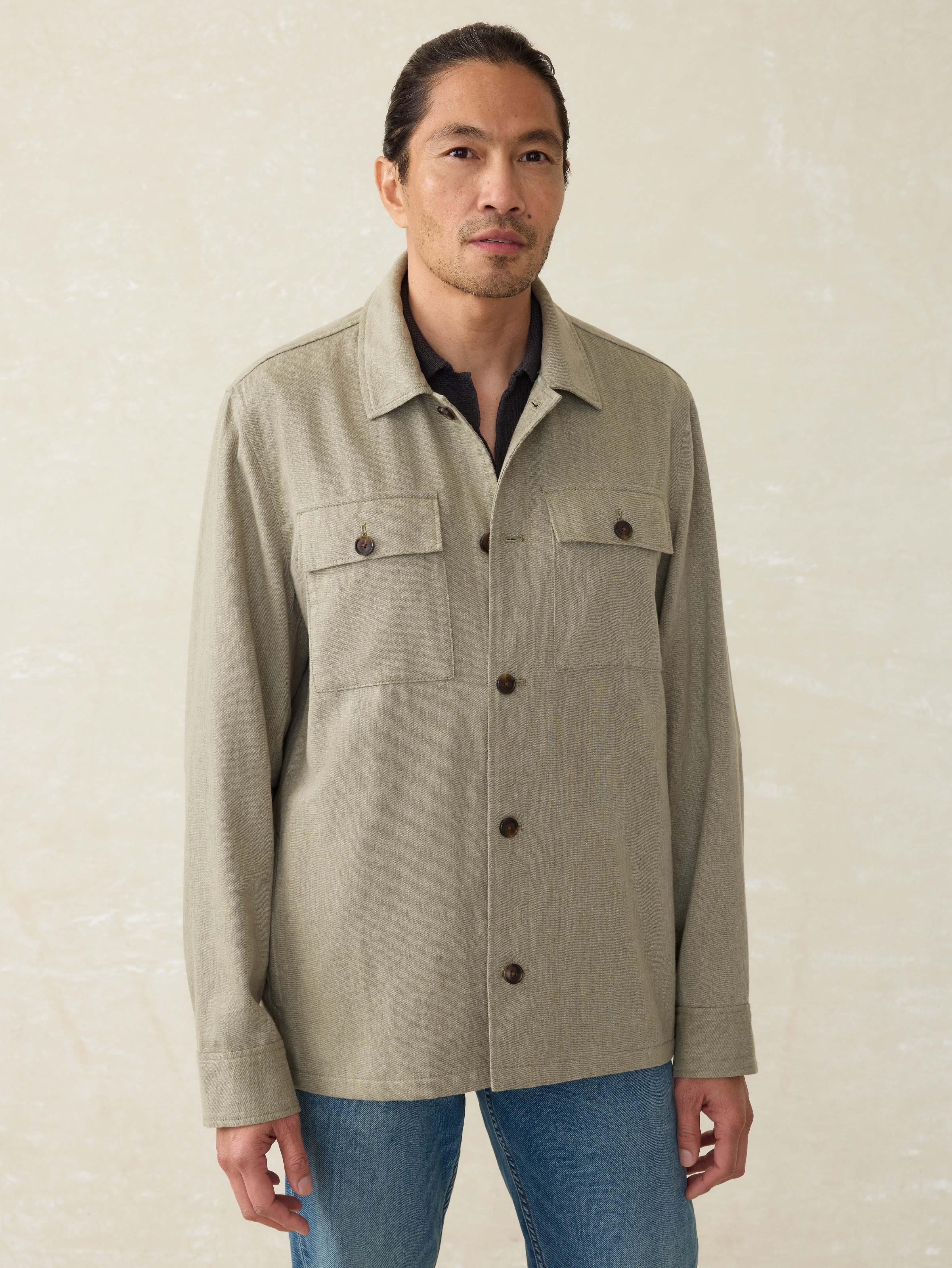 Movement™ Linen Shirt Jacket