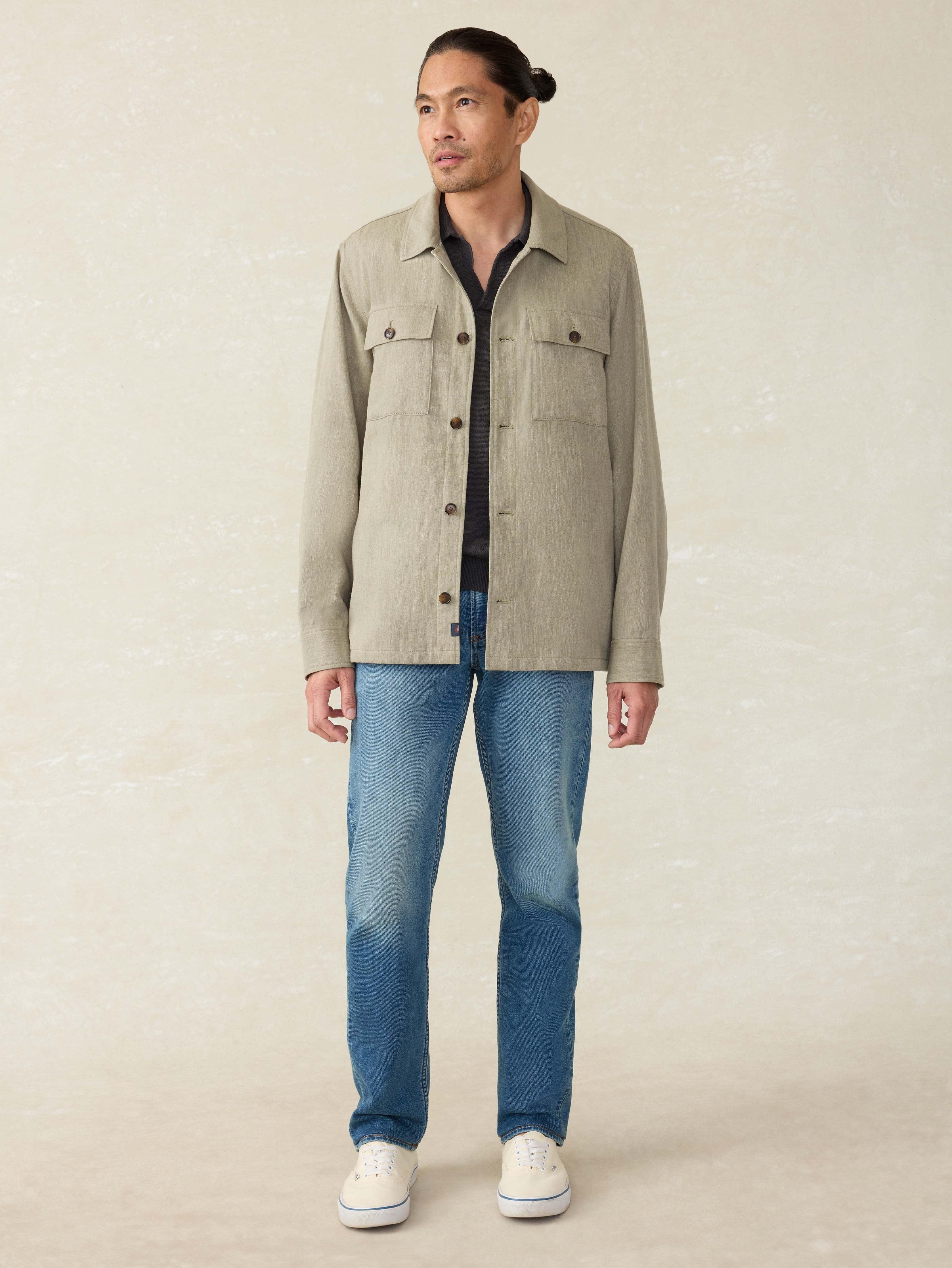 Movement™ Linen Shirt Jacket