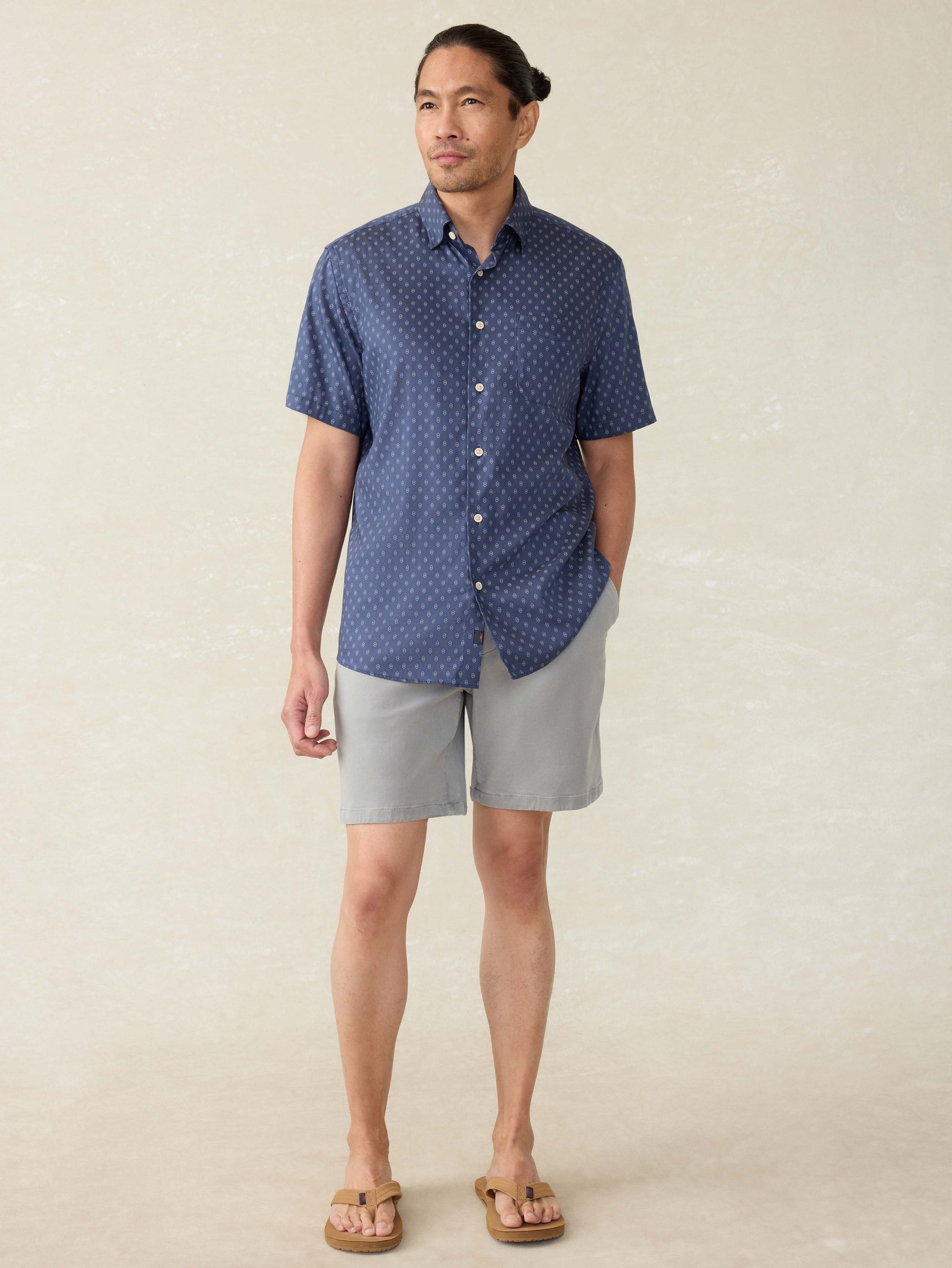 SS Movement Monterey Shirt - Wood Sunray Block
