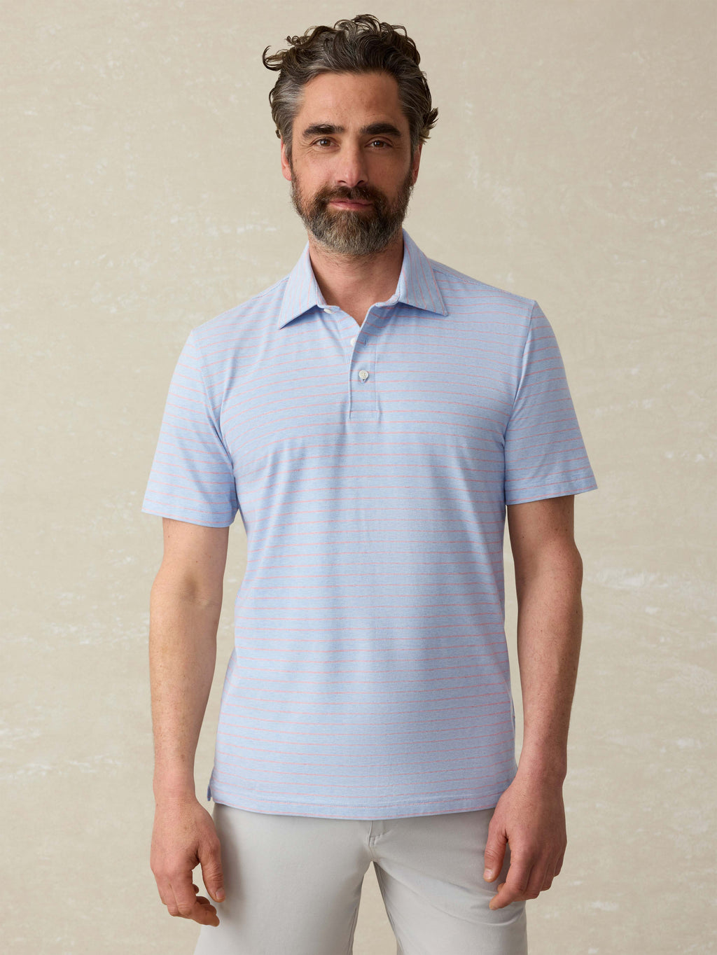 Second Valley Shirt in Tan Stripe