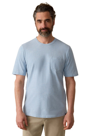 Short-Sleeve Indigo Pocket Tee - Indigo Beach Feeder